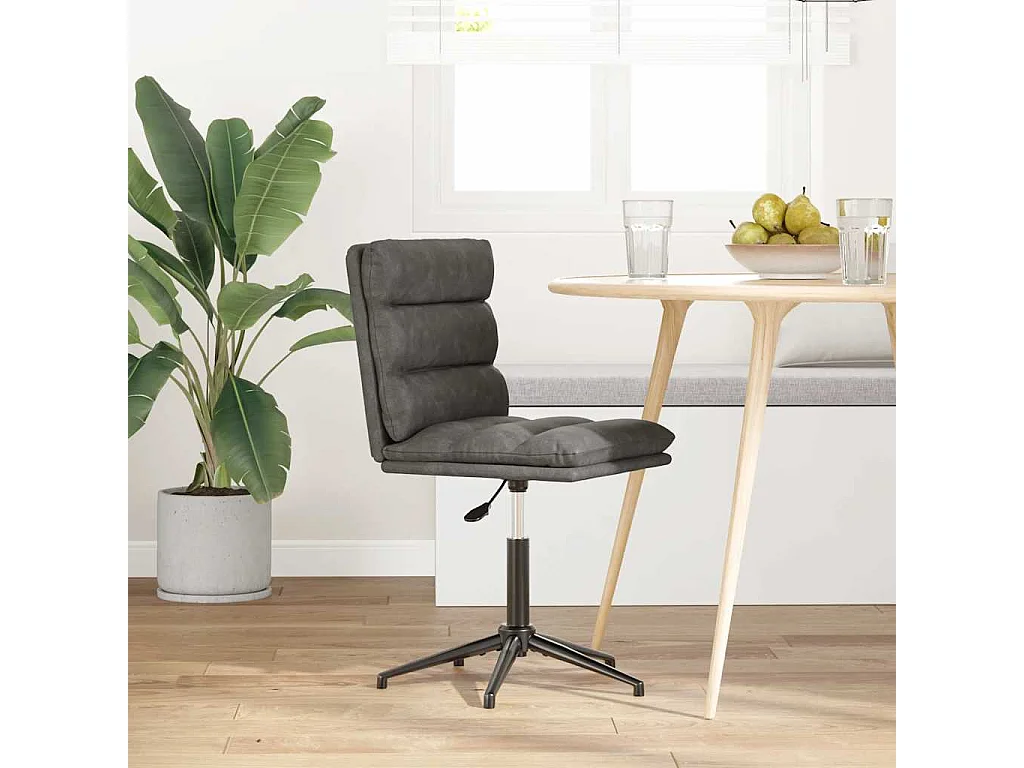 Chaise de salle à manger Noir Similicuir