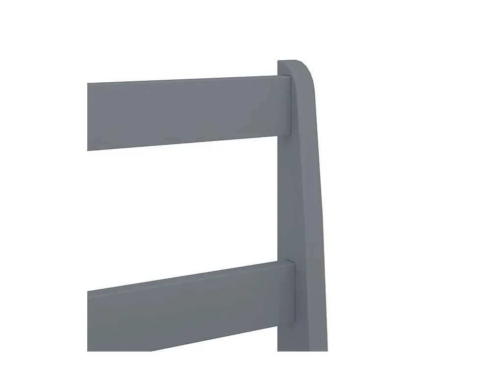 Set di 2 sedie da pranzo Panama in legno massello di pino grigio