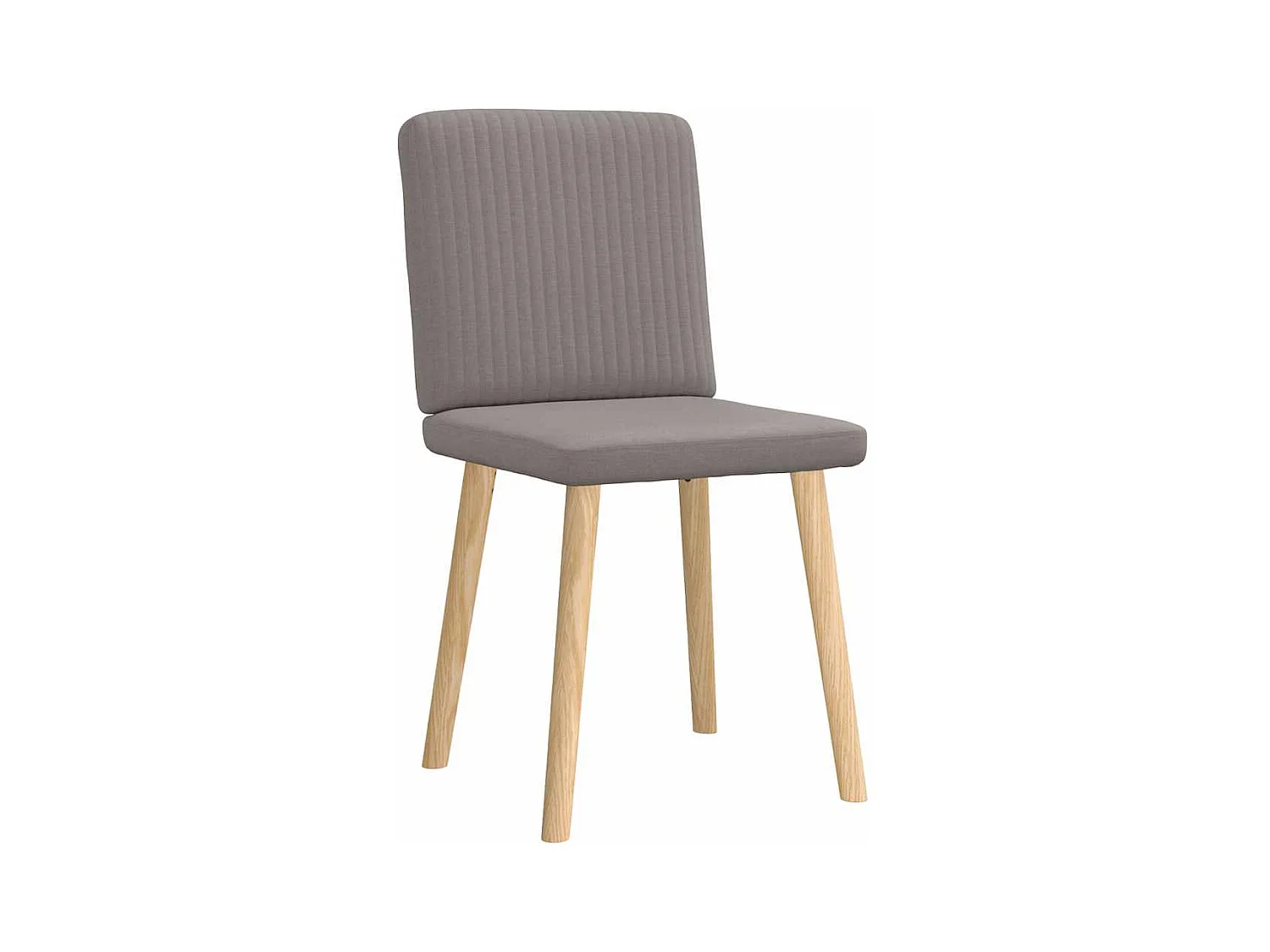 Eetkamerstoelen set van 2 taupe stof