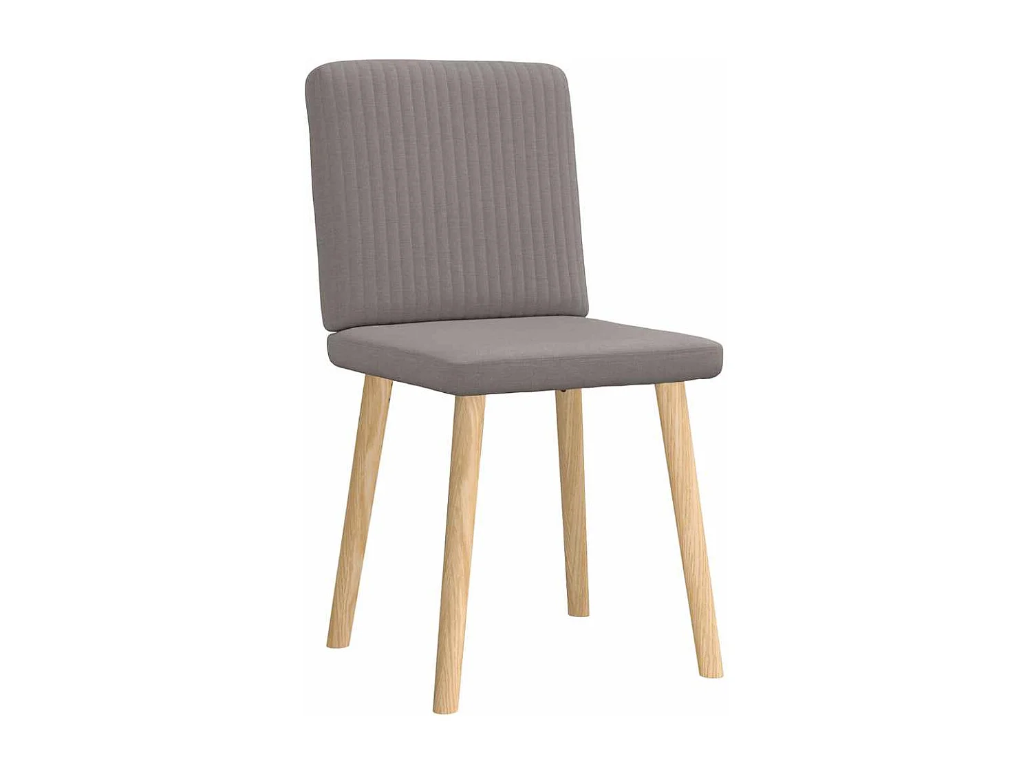 Chaises à manger lot de 2 taupe tissu