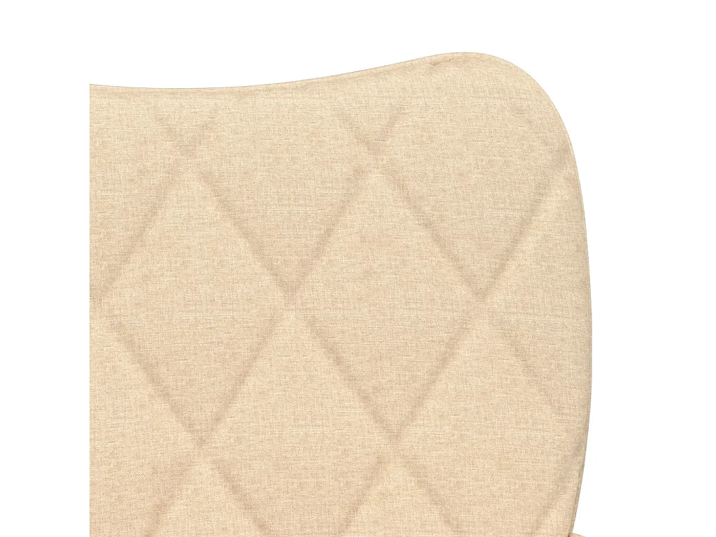 Chaises à manger lot de 2 crème tissu