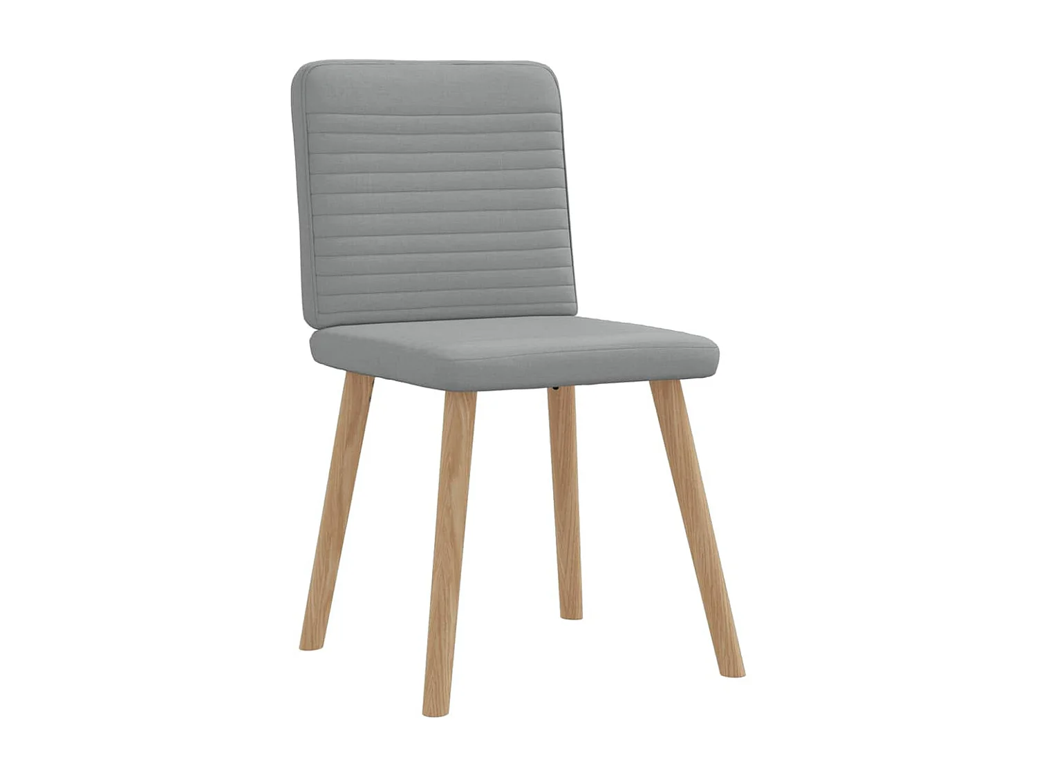 Chaises à manger lot de 4 gris clair tissu