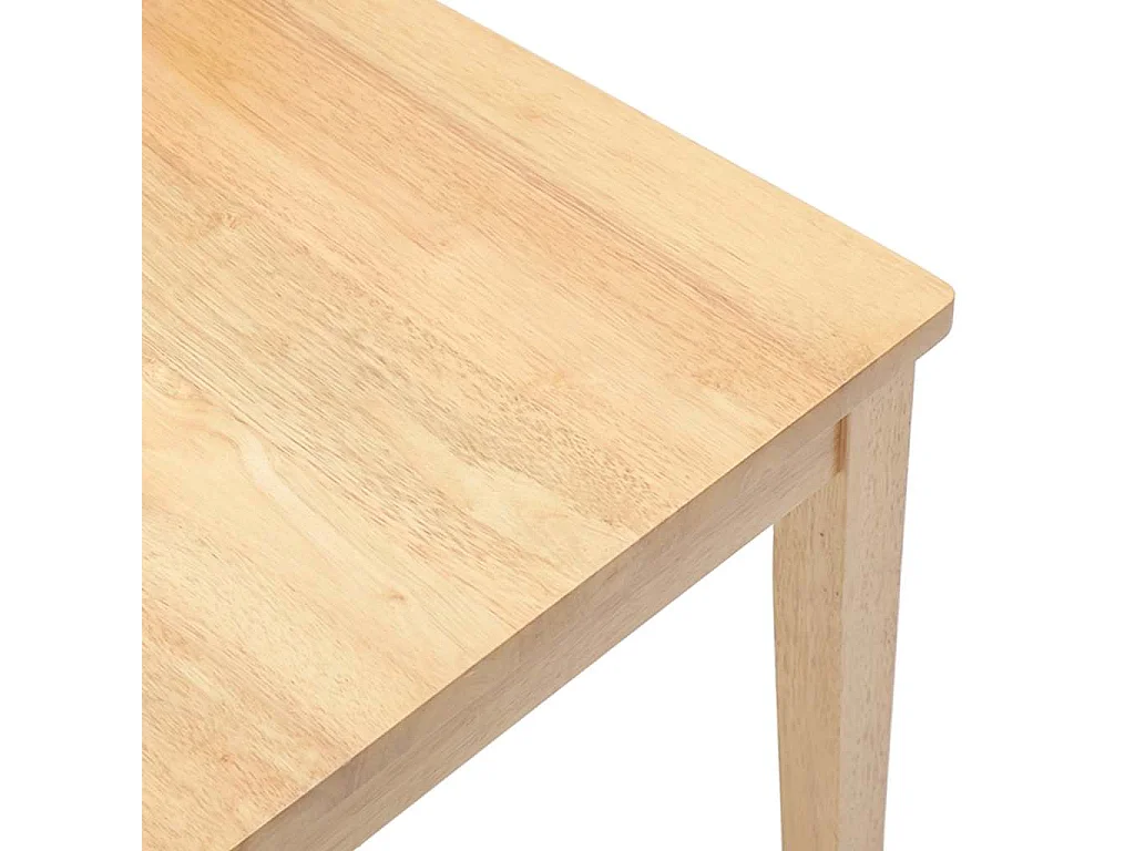 Chaises à manger 2 pcs bois massif caoutchouc