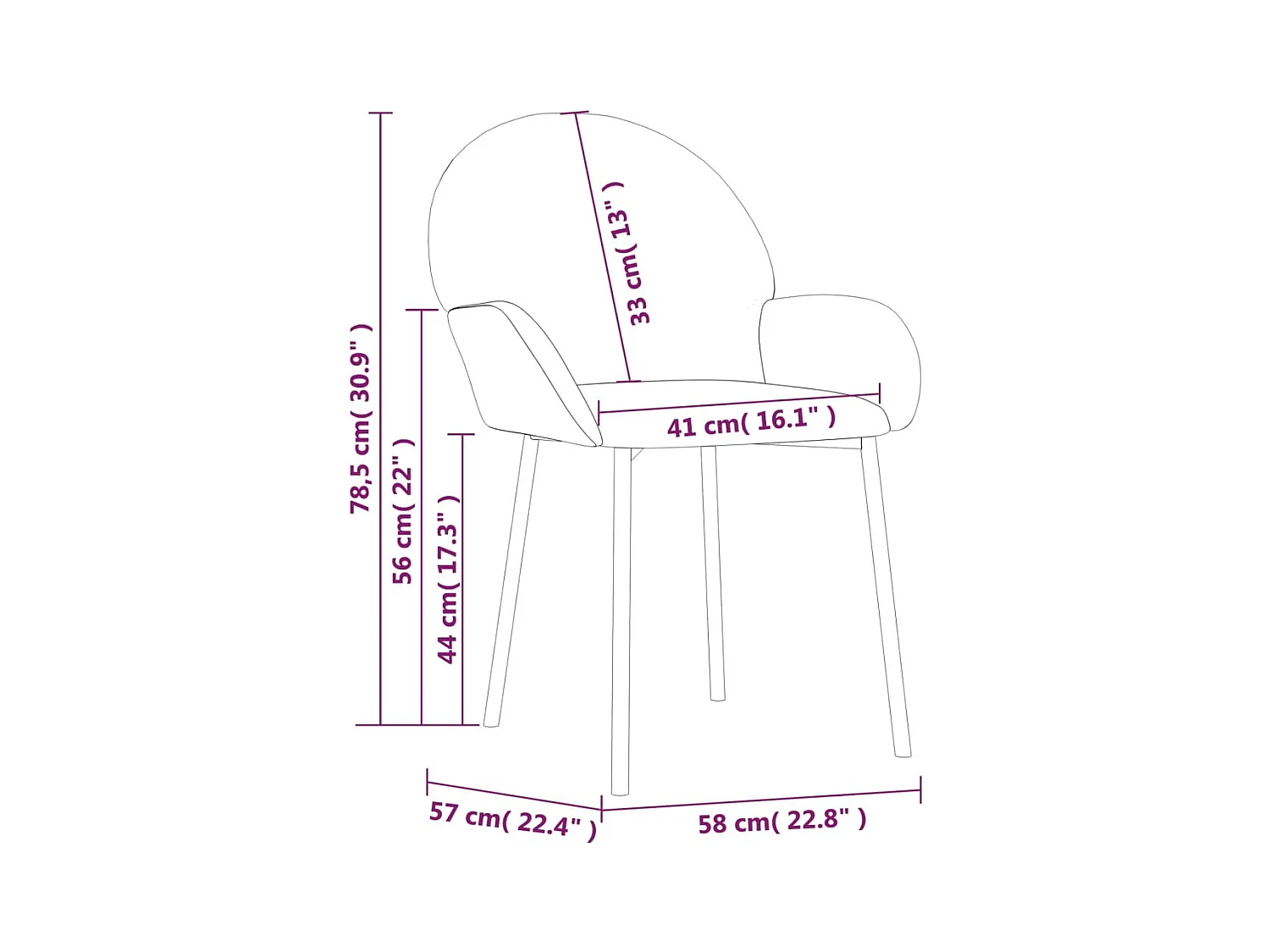 Eetkamerstoelen set van 2 Zwart Fluweel