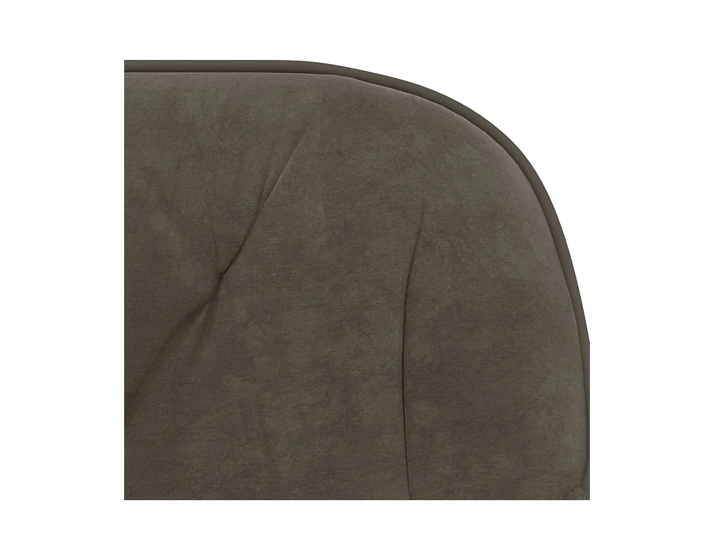 Set di 2 sedie da pranzo in velluto grigio scuro