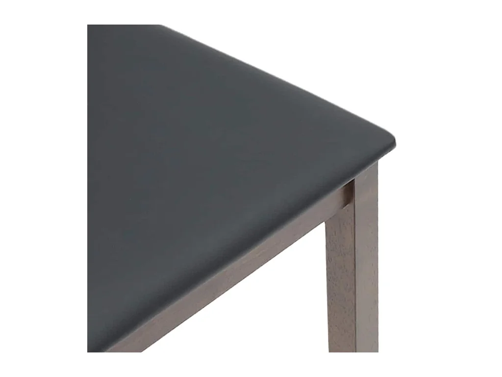 Eetkamerstoel kussens 2 stuks bruin massief hout rubber