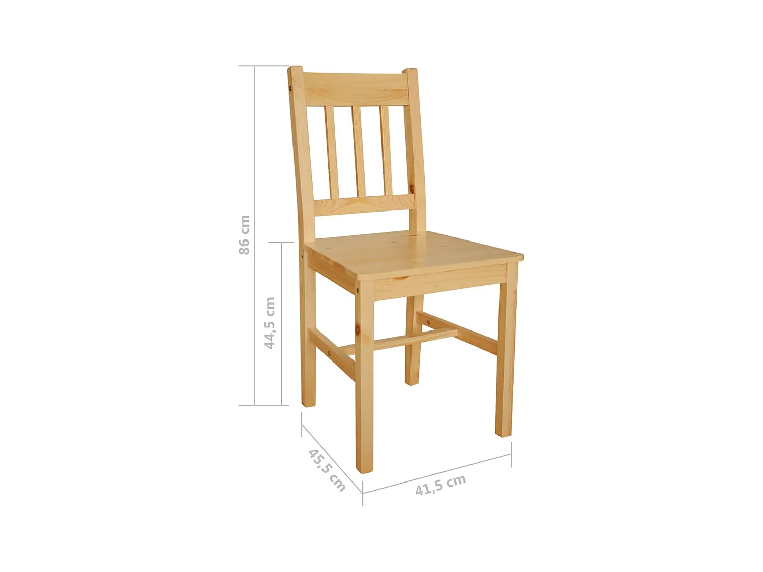 Chaises à manger lot de 6 pinède