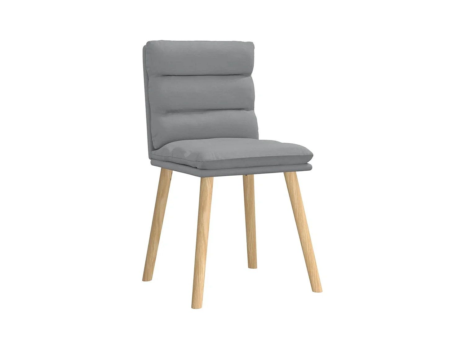 Chaises à manger lot de 4 gris clair tissu