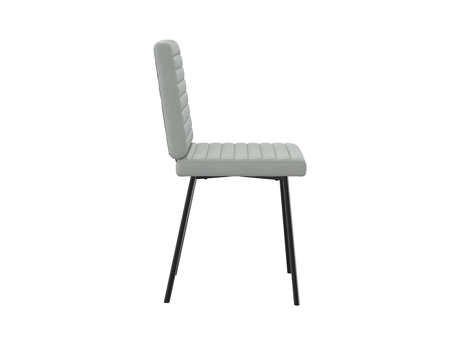 Eetkamerstoelen set van 6 lichtgrijs fluweel