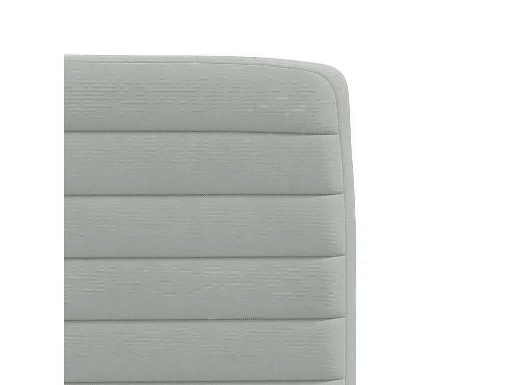 Eetkamerstoelen set van 6 lichtgrijs fluweel