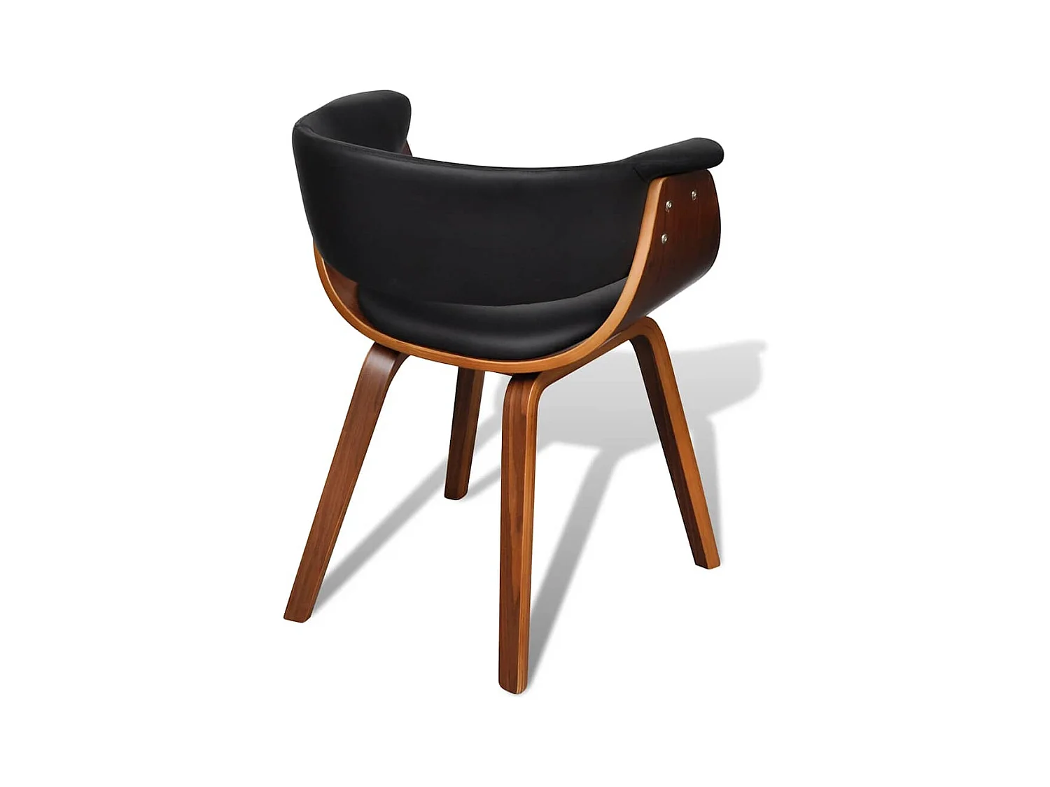 Chaises à manger lot de 2 bois courbé et similicuir