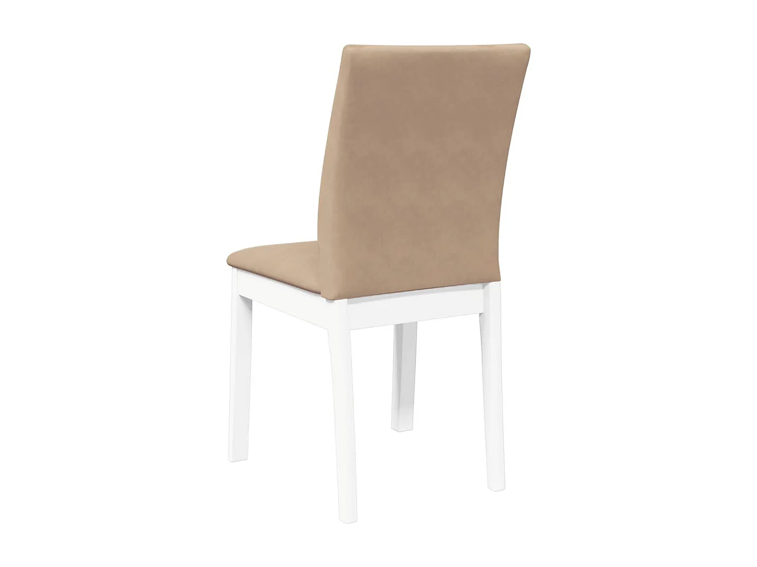 Cojines para sillas de comedor, 2 unidades, madera maciza blanca, caucho