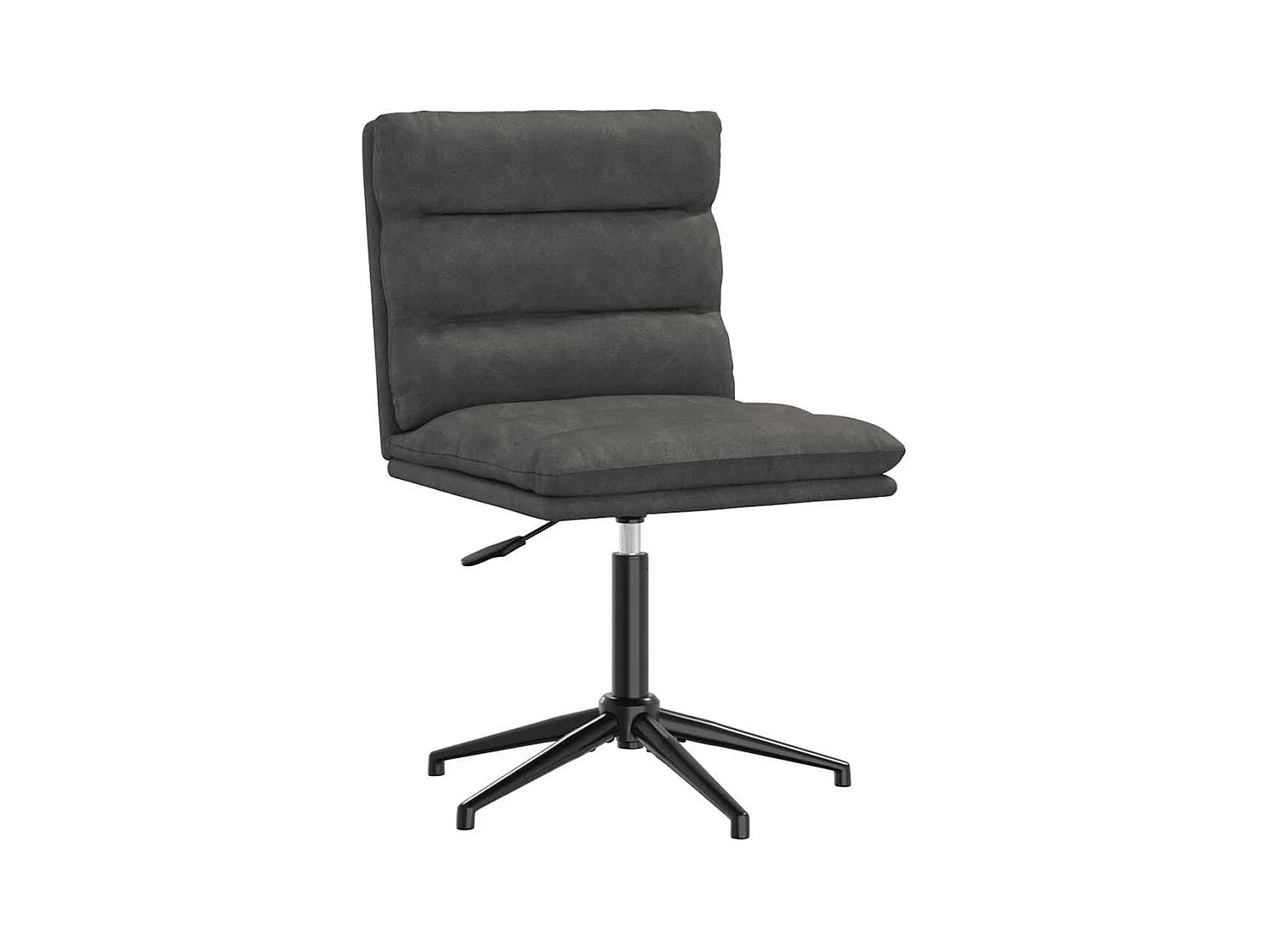 Juego de 2 sillas de comedor de piel sintética negra