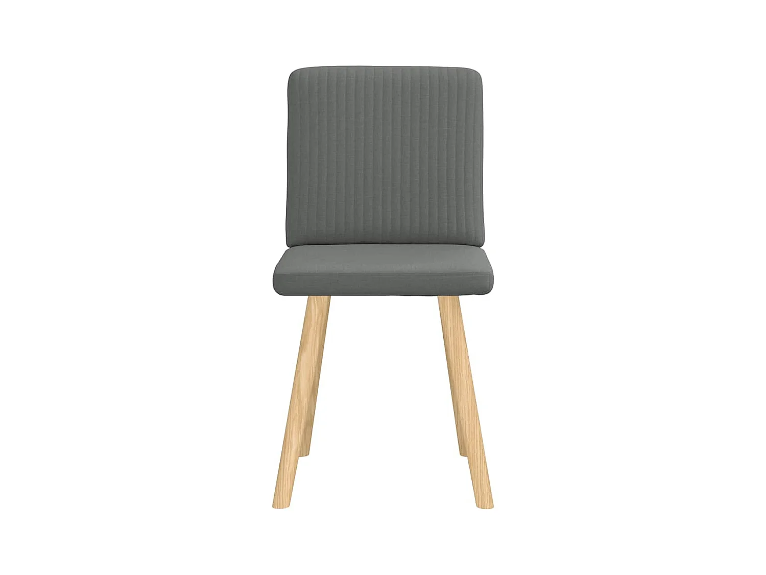 Eetkamerstoelen set van 2 donkergrijze stof