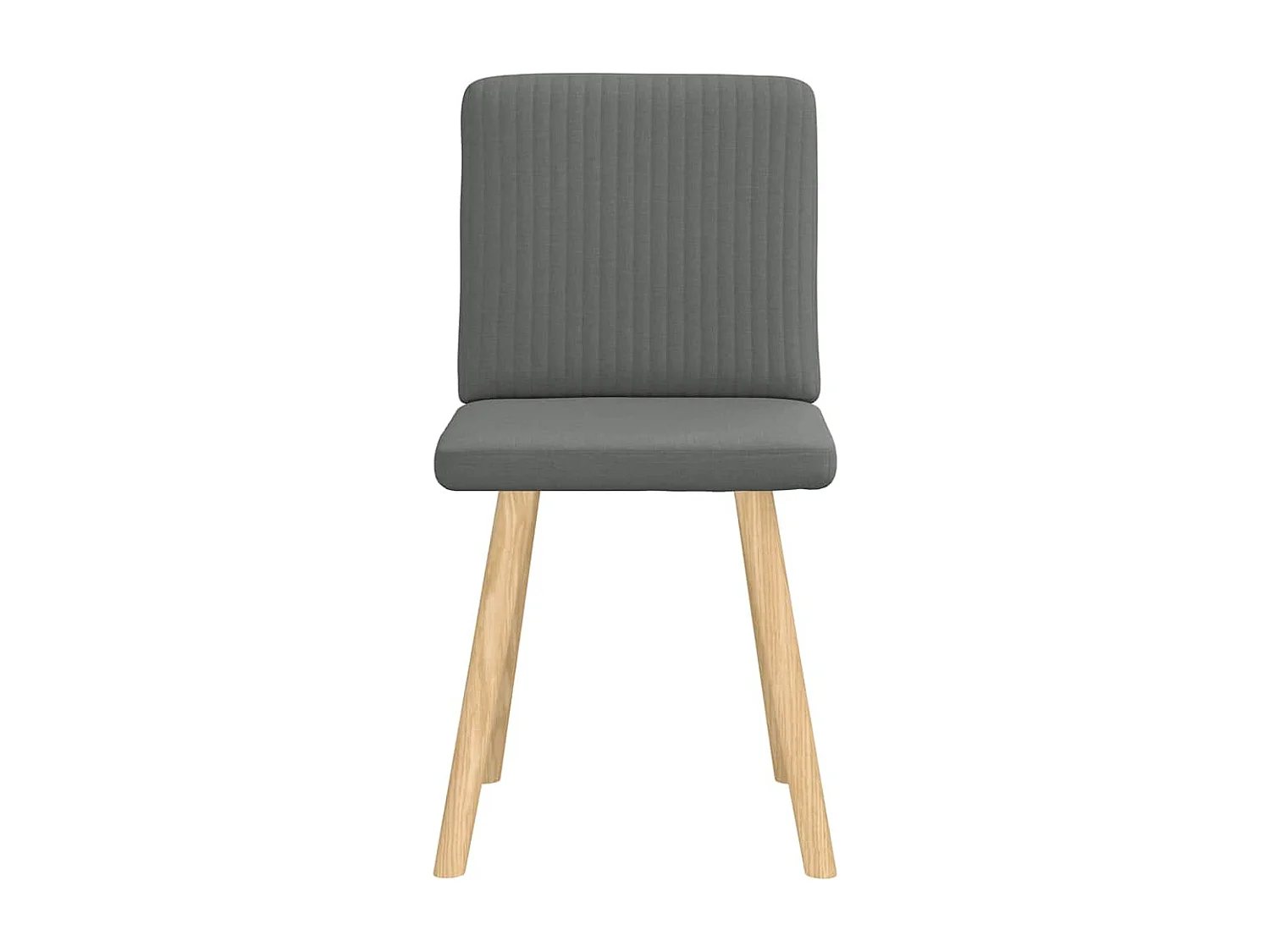 Chaises à manger lot de 2 gris foncé tissu