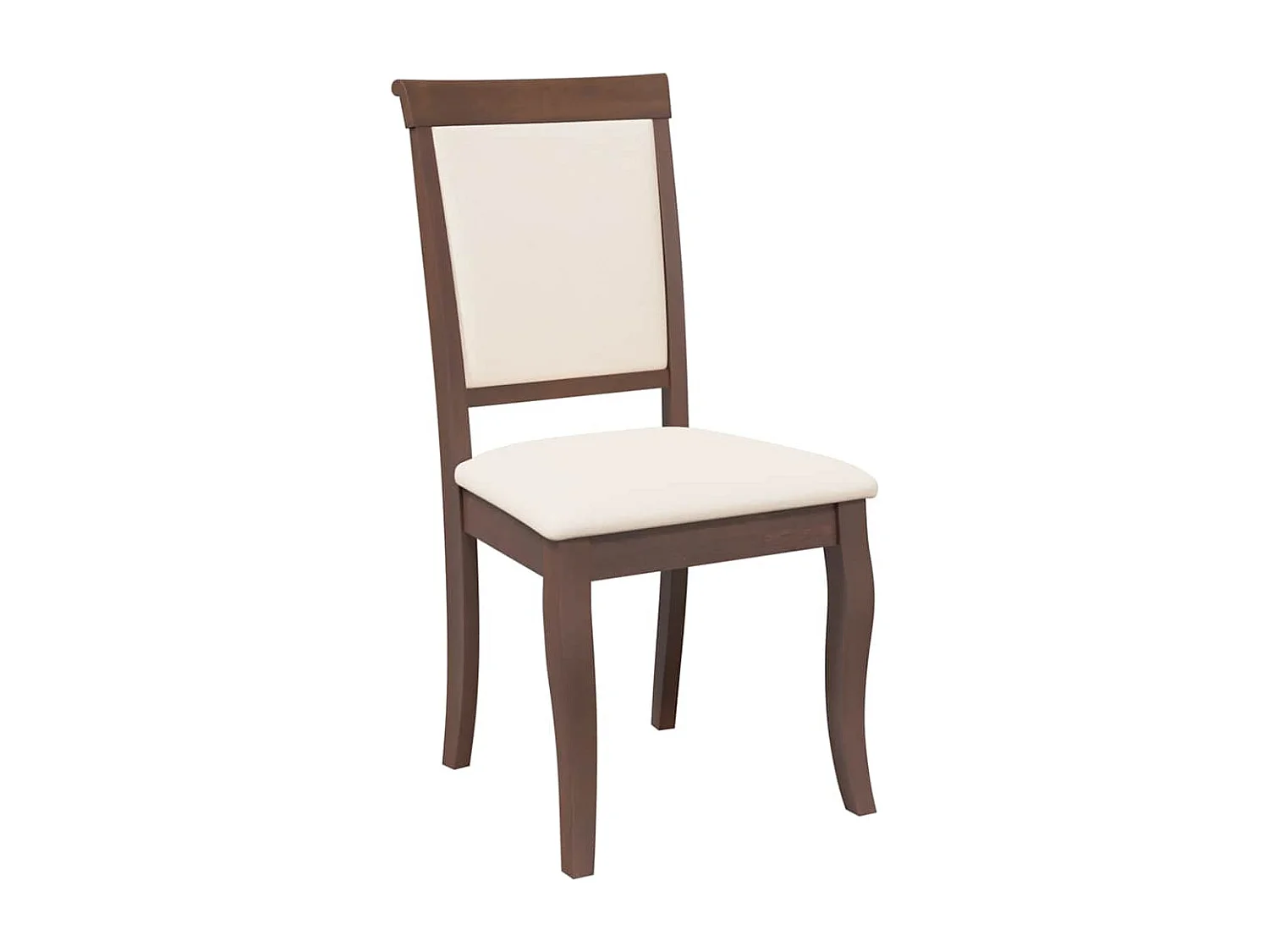 Chaises à manger coussins 2 pcs marron bois massif caoutchouc