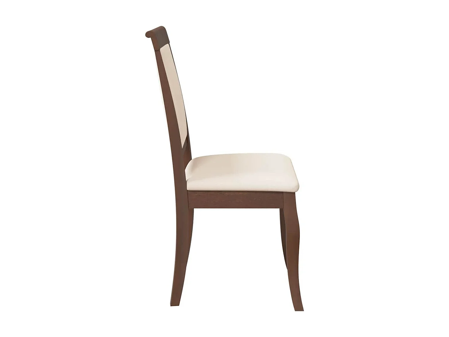 Chaises à manger coussins 2 pcs marron bois massif caoutchouc