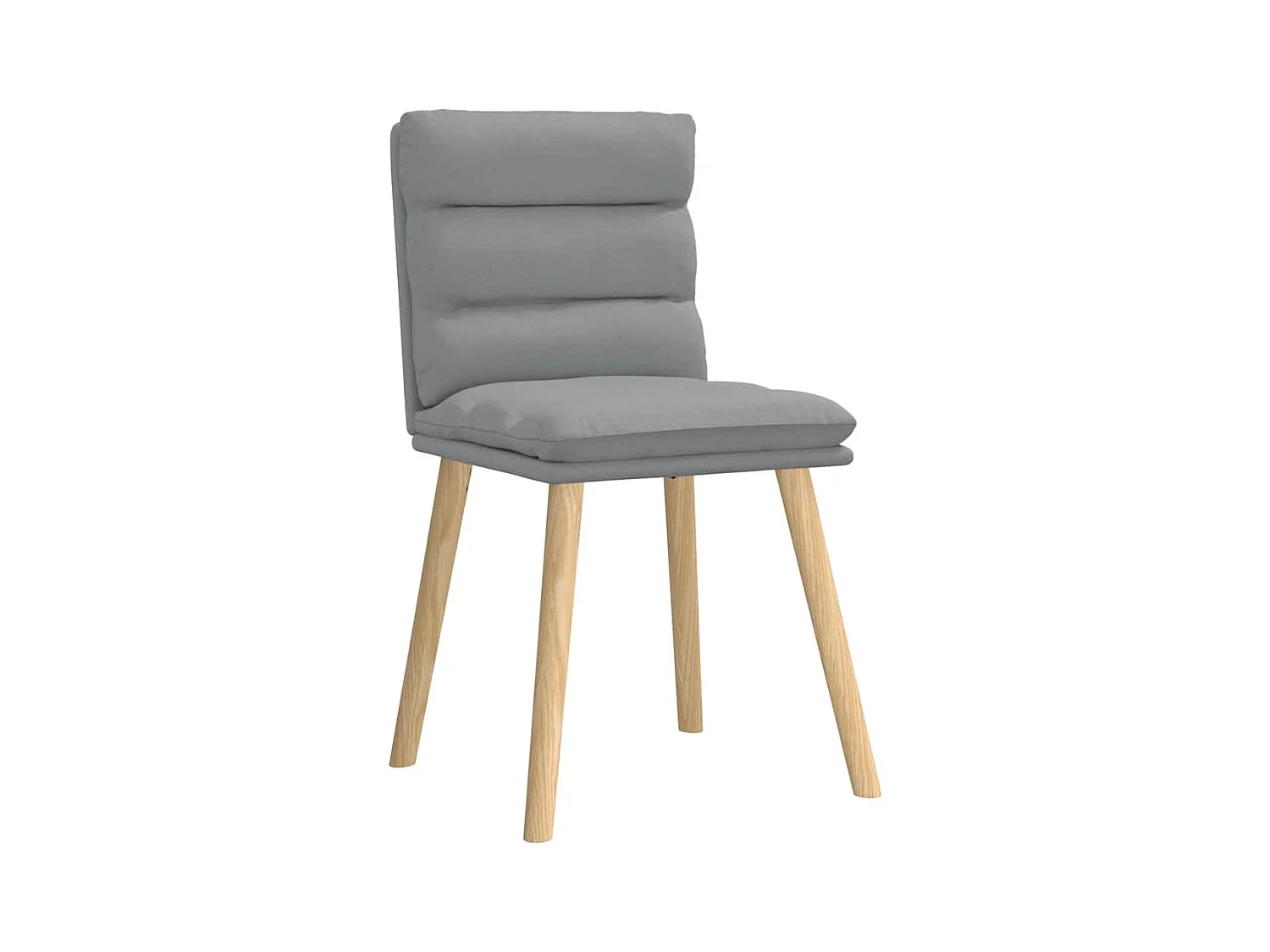 Eetkamerstoelen set van 6 lichtgrijze stof