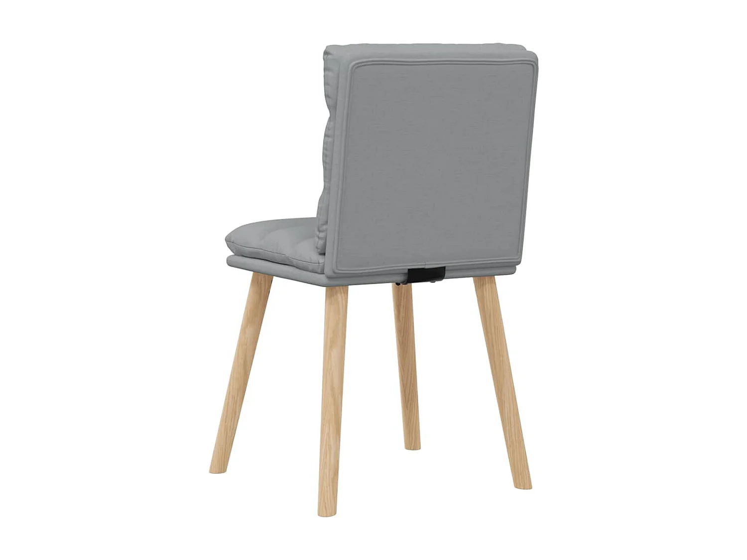 Eetkamerstoelen set van 6 lichtgrijze stof