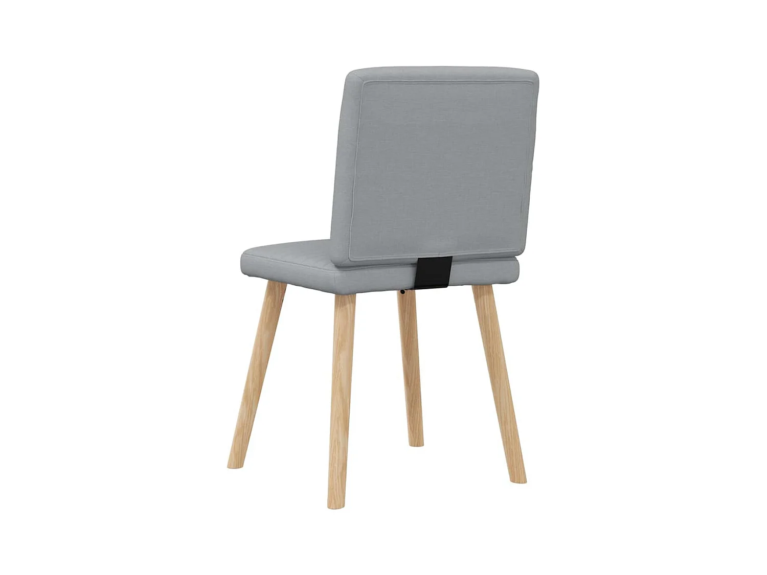 Chaises à manger lot de 6 gris clair tissu