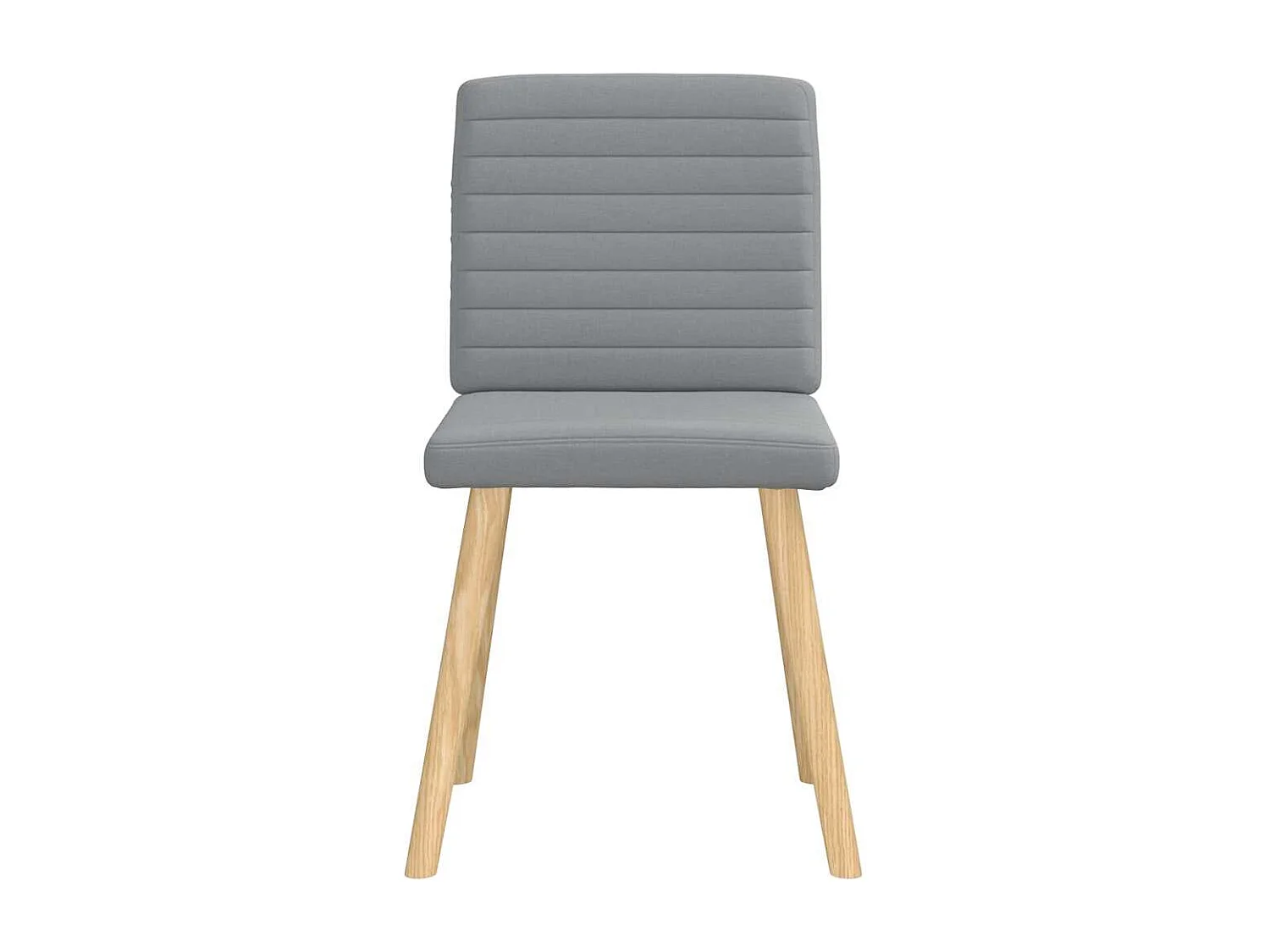 Chaises à manger lot de 6 gris clair tissu
