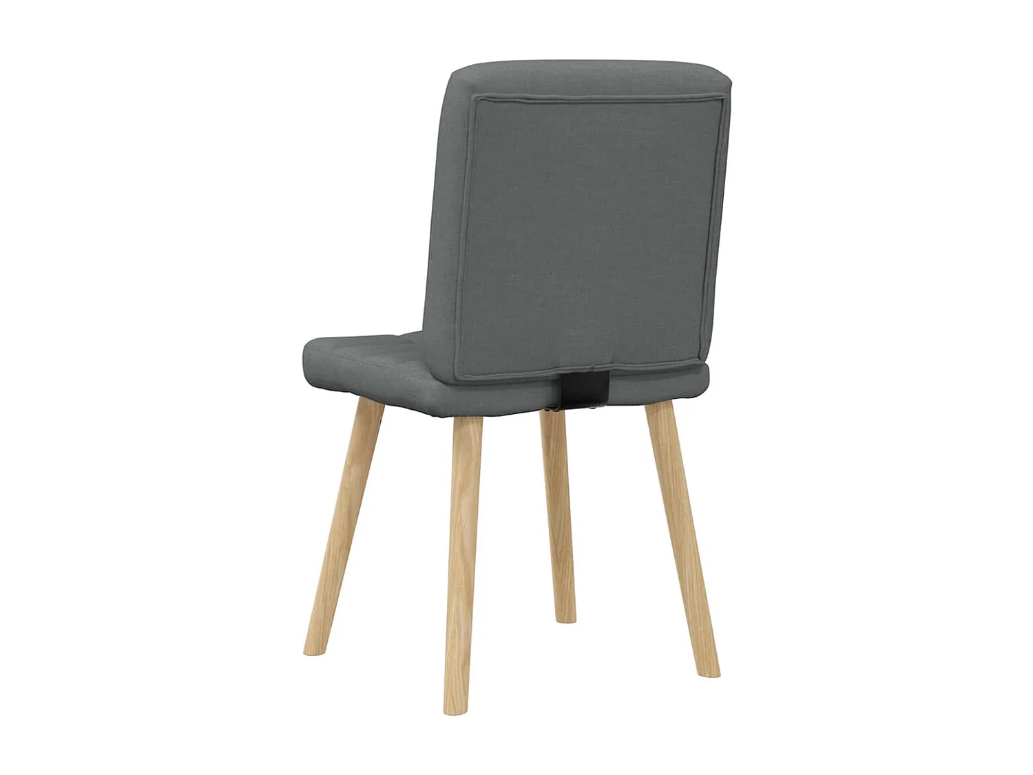 Chaises à manger lot de 6 gris foncé tissu
