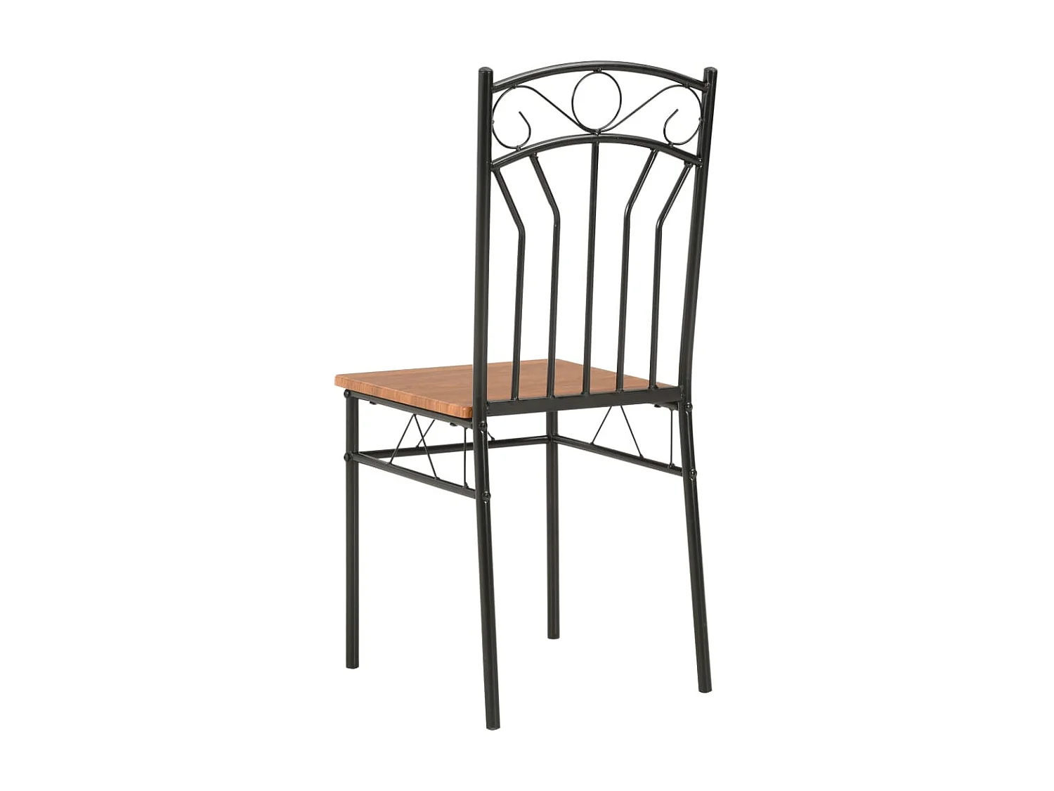 Eetkamerstoelen set van 4 bruin MDF