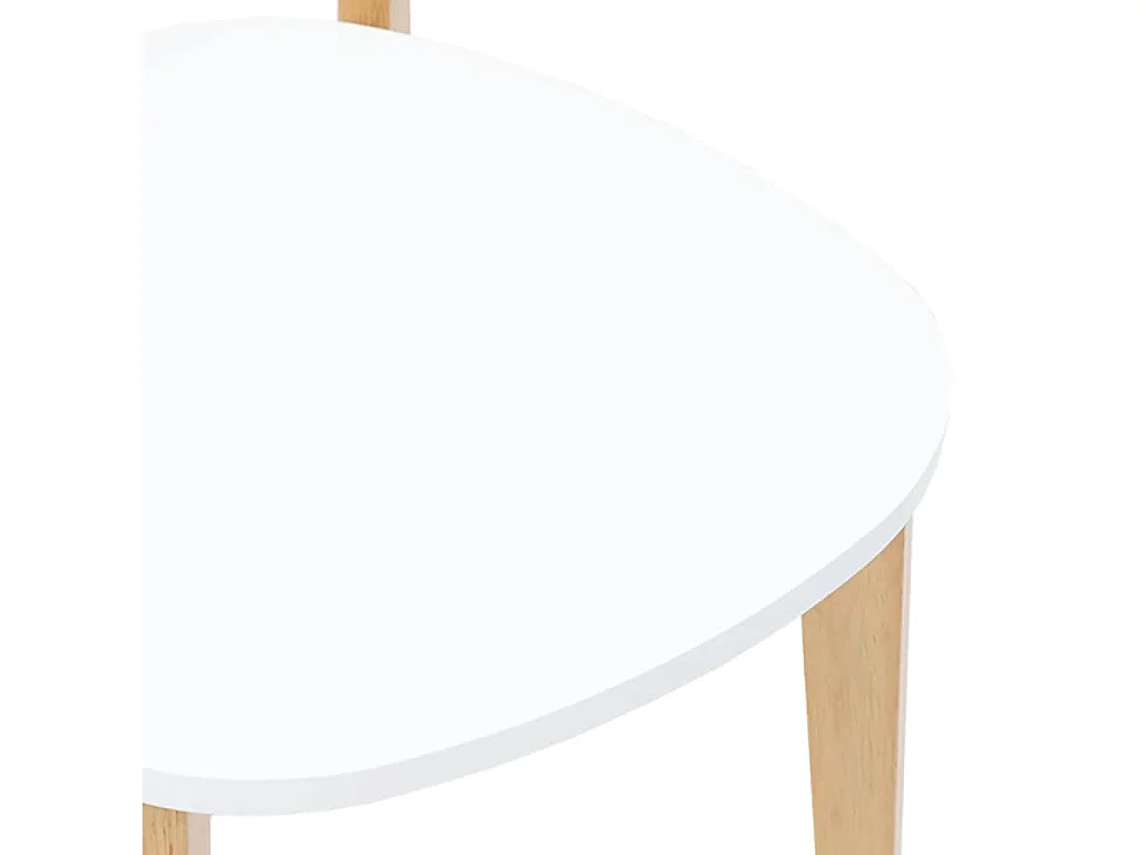 Chaises à manger 2 pcs bois massif caoutchouc