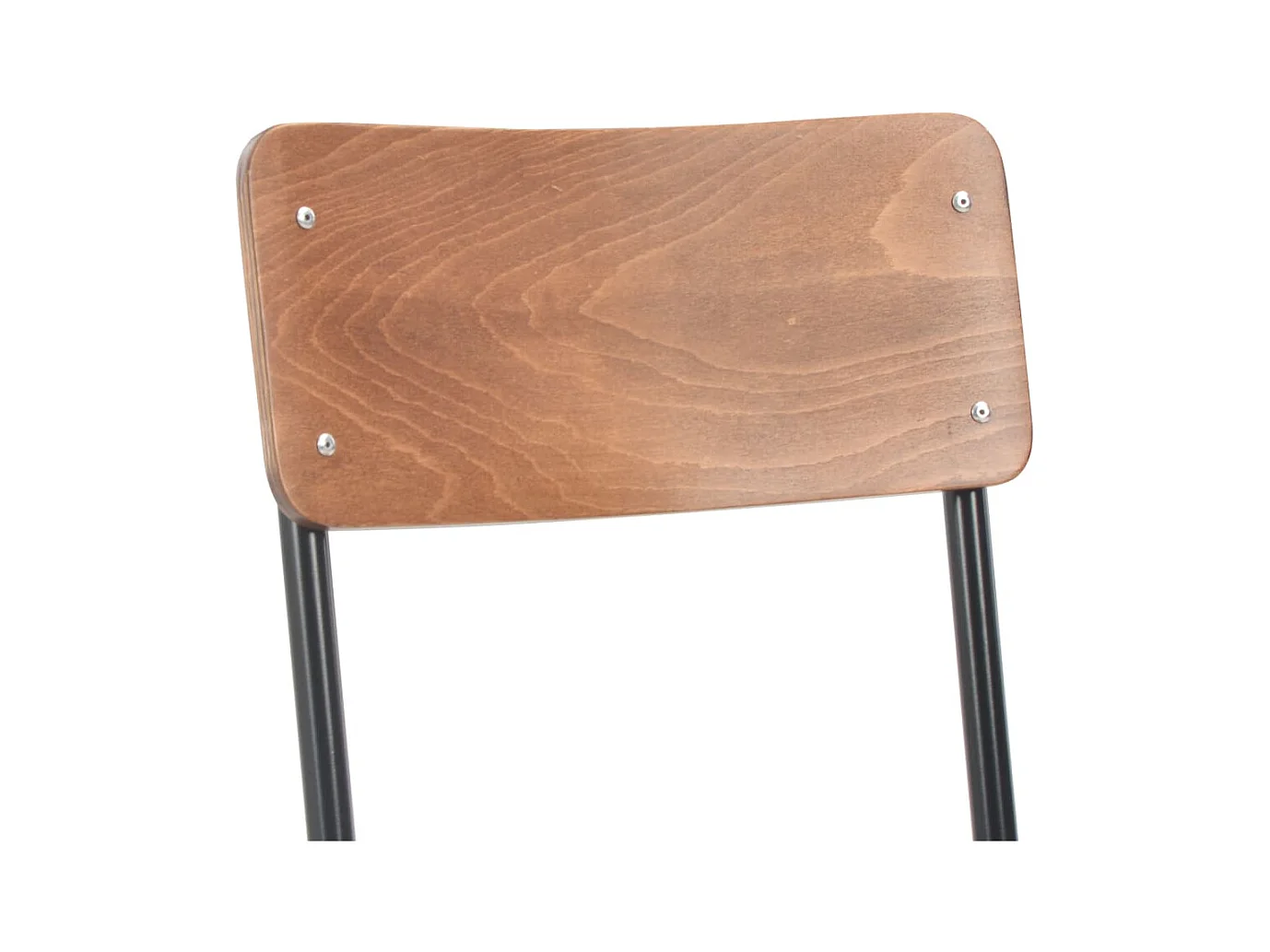 Juego de 6 sillas de comedor de madera contrachapada marrón