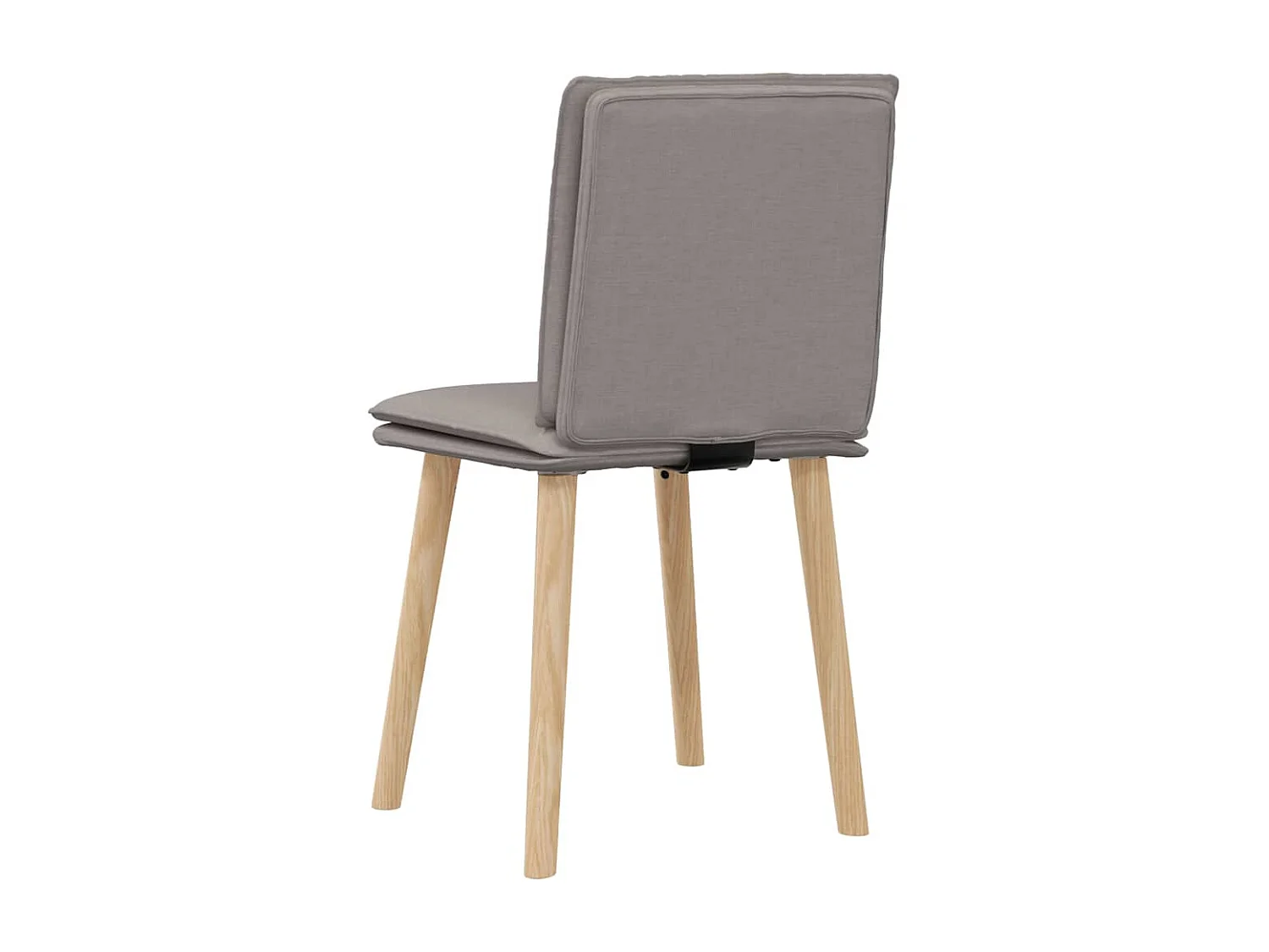 Eetkamerstoelen set van 2 taupe stof