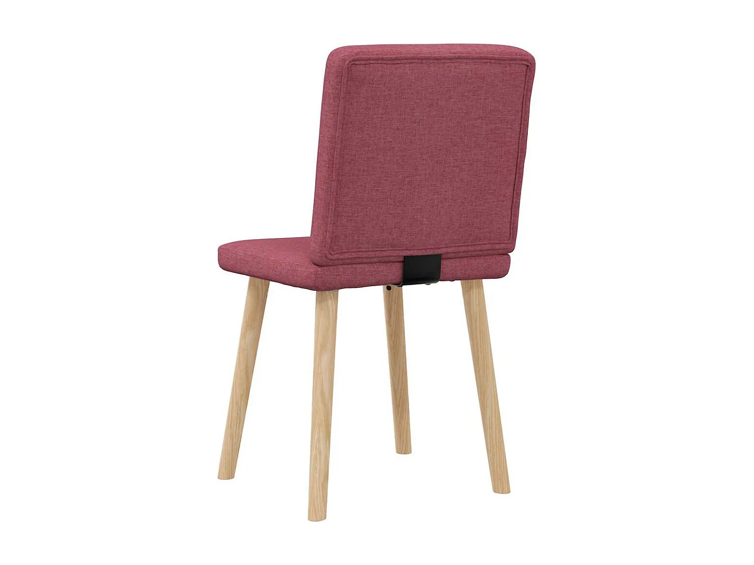 Chaises à manger lot de 2 rouge bordeaux tissu