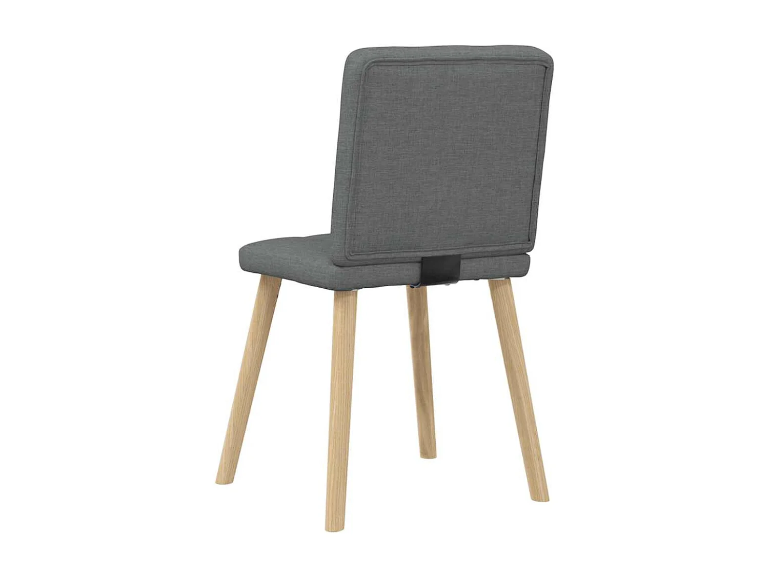 Chaises à manger lot de 6 gris foncé tissu