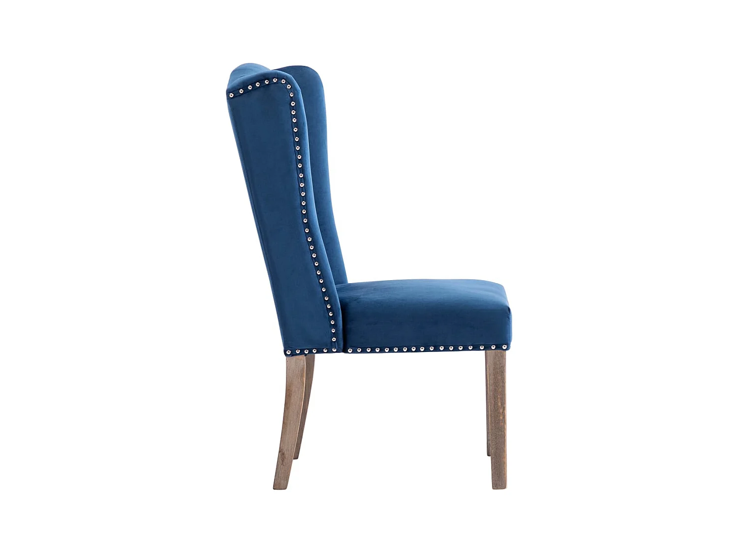 Chaise de salle à manger Bleu Velours