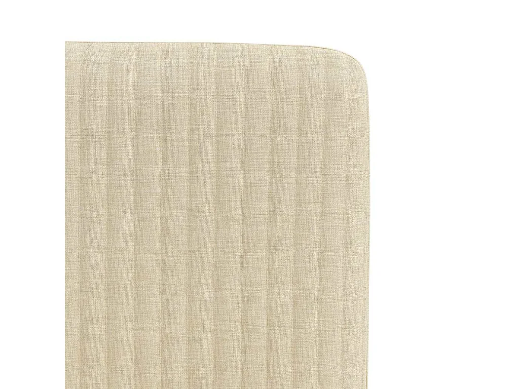 Chaises à manger lot de 2 crème tissu