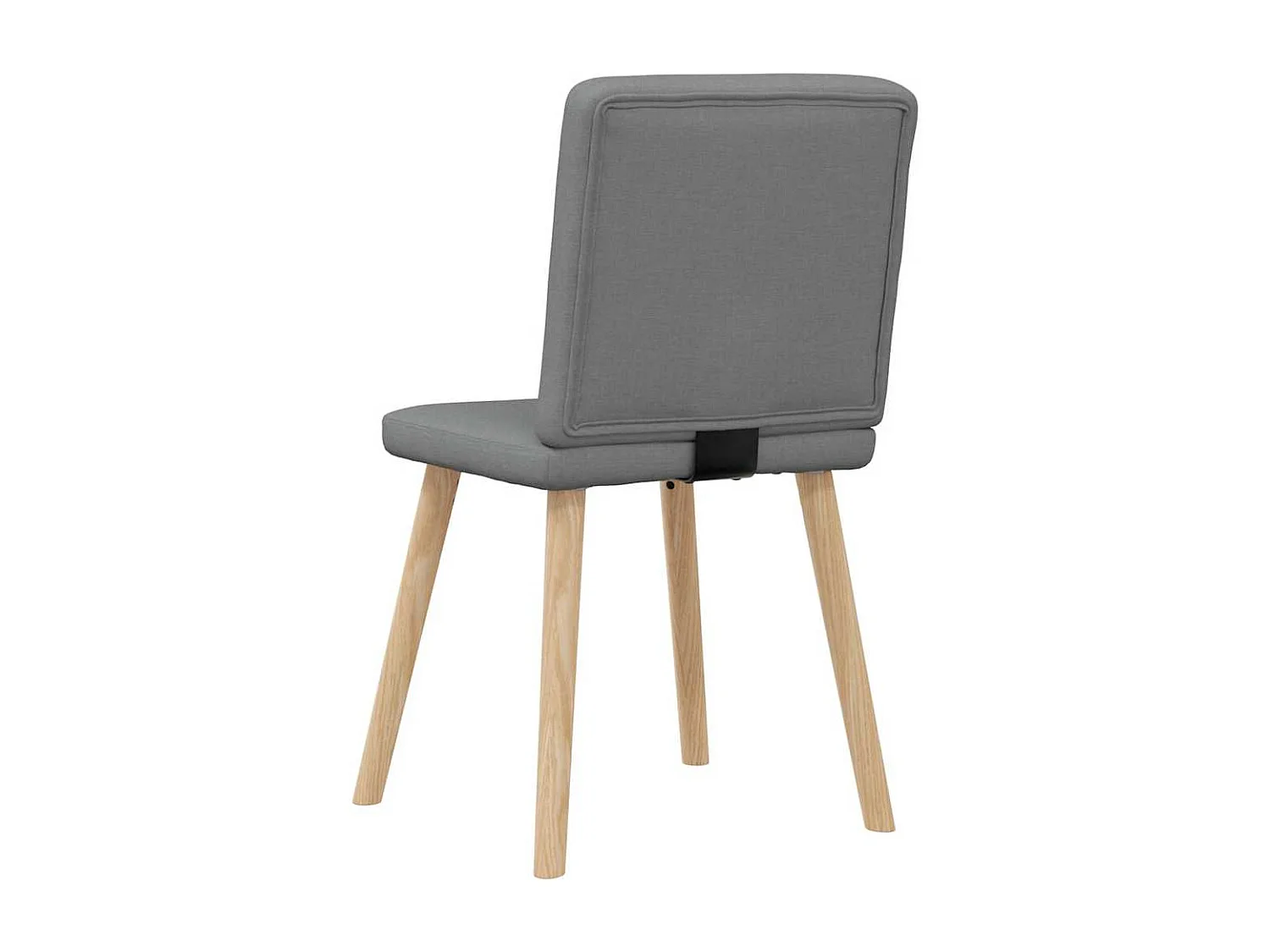 Set di 6 sedie da pranzo in tessuto grigio scuro