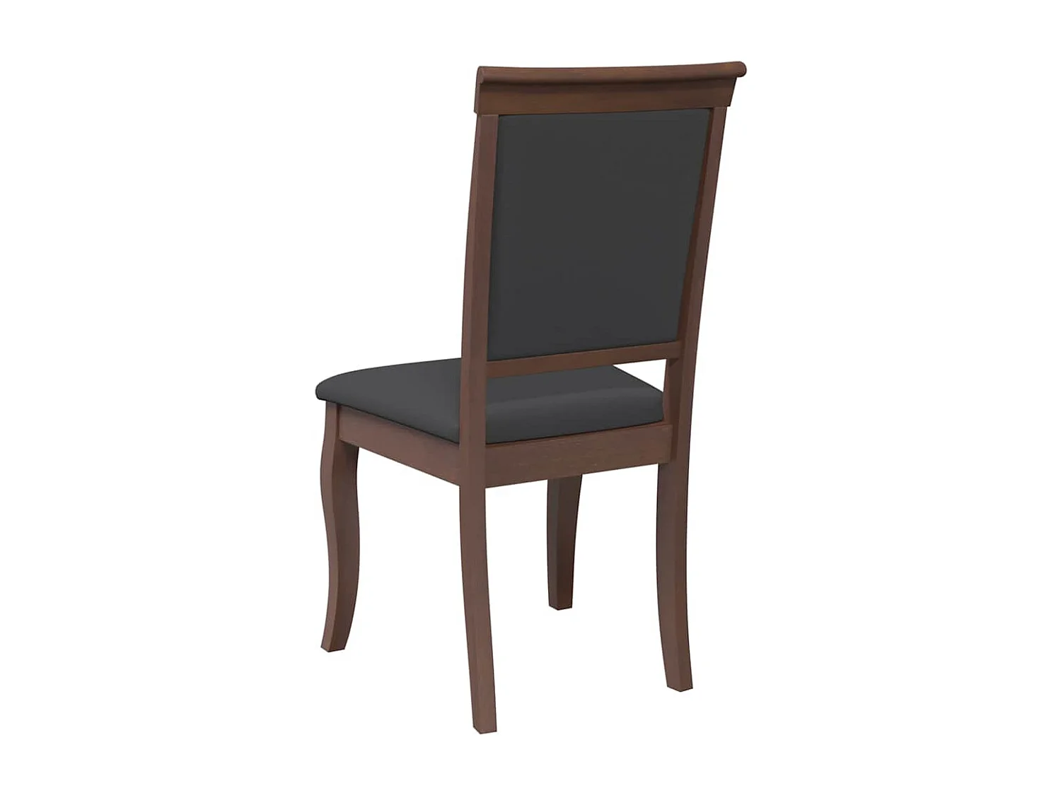 Chaises à manger coussins 2 pcs marron bois massif caoutchouc