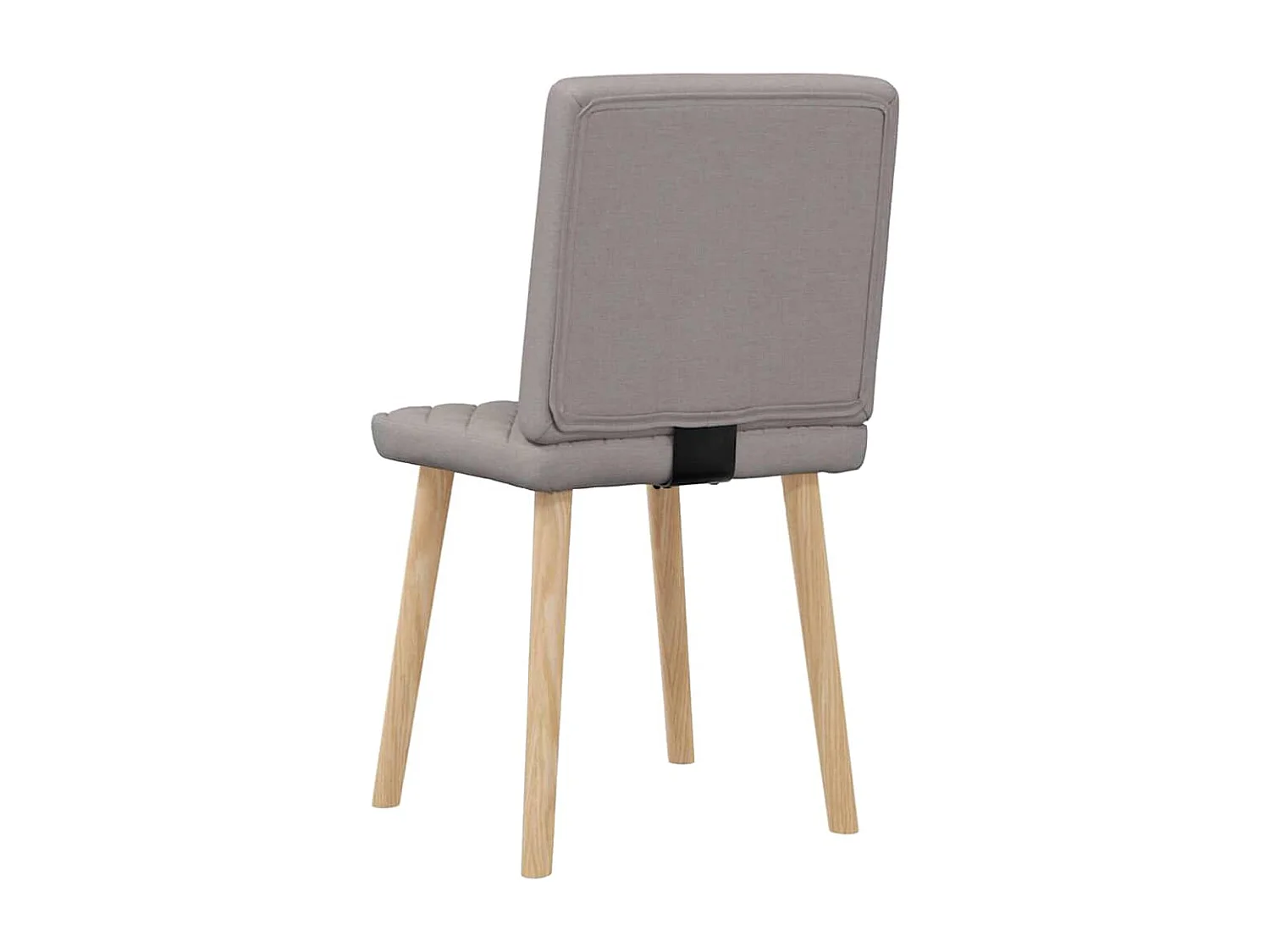 Chaises à manger lot de 2 taupe tissu