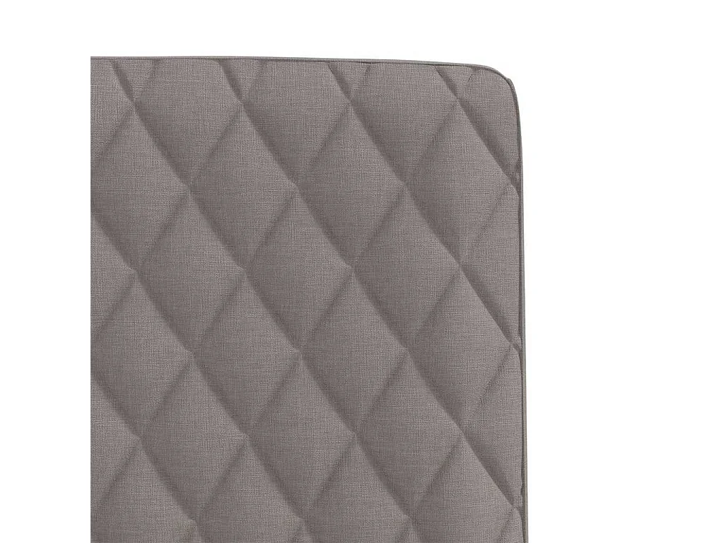 Chaises à manger lot de 2 taupe tissu