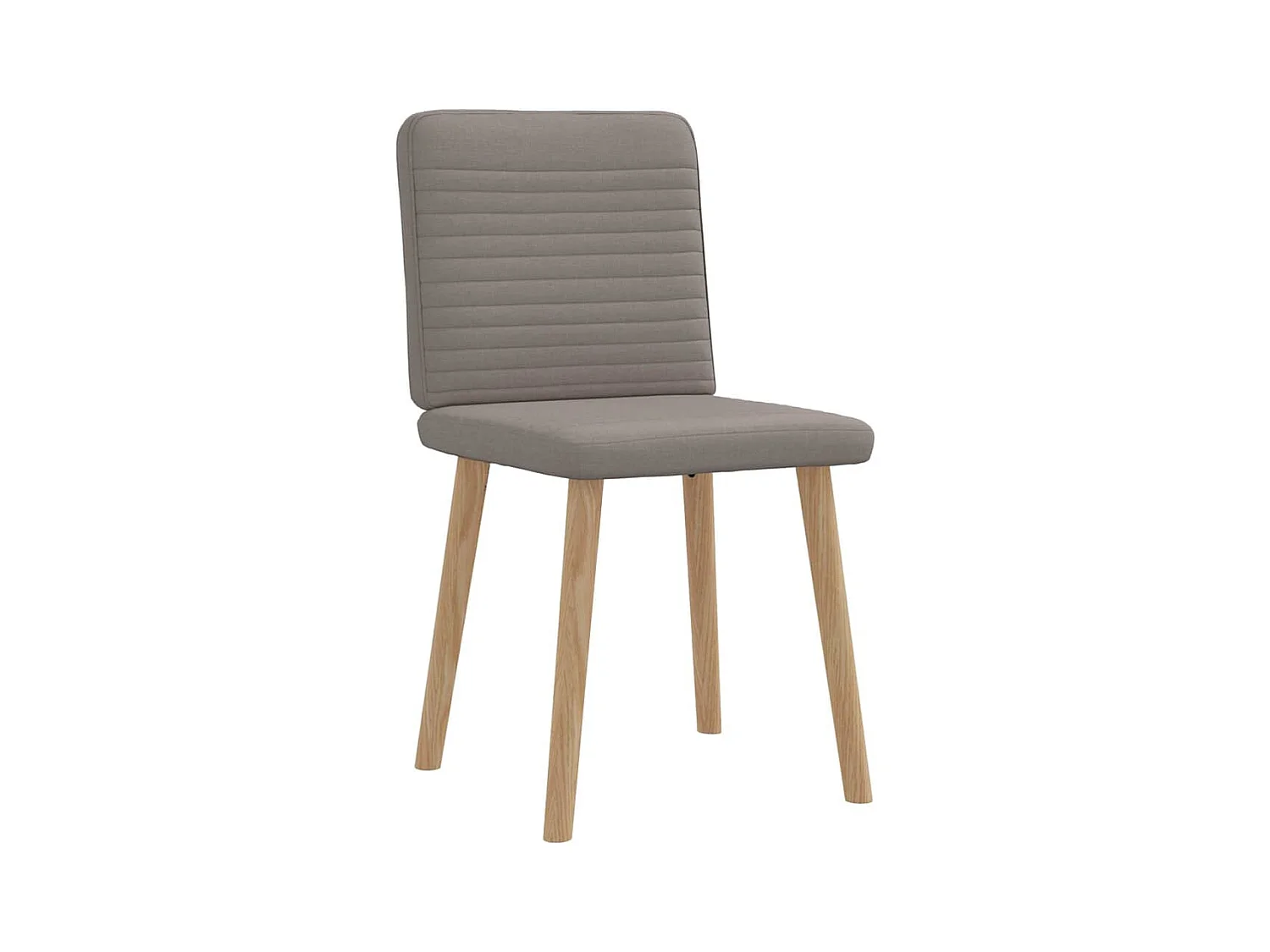 Chaises à manger lot de 2 taupe tissu