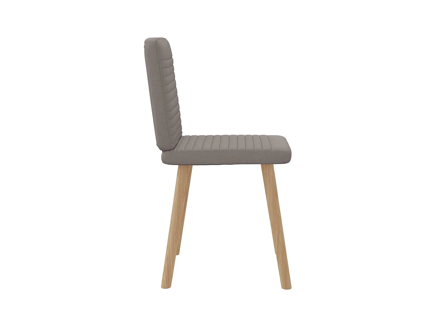 Chaises à manger lot de 2 taupe tissu