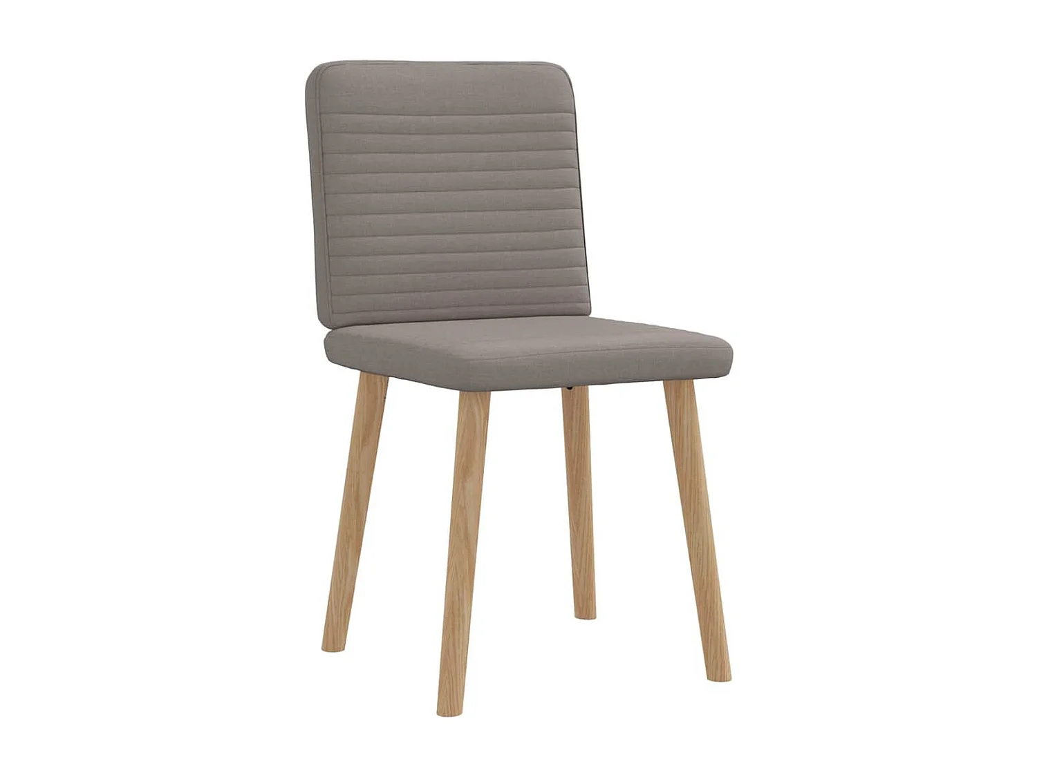 Chaises à manger lot de 2 taupe tissu