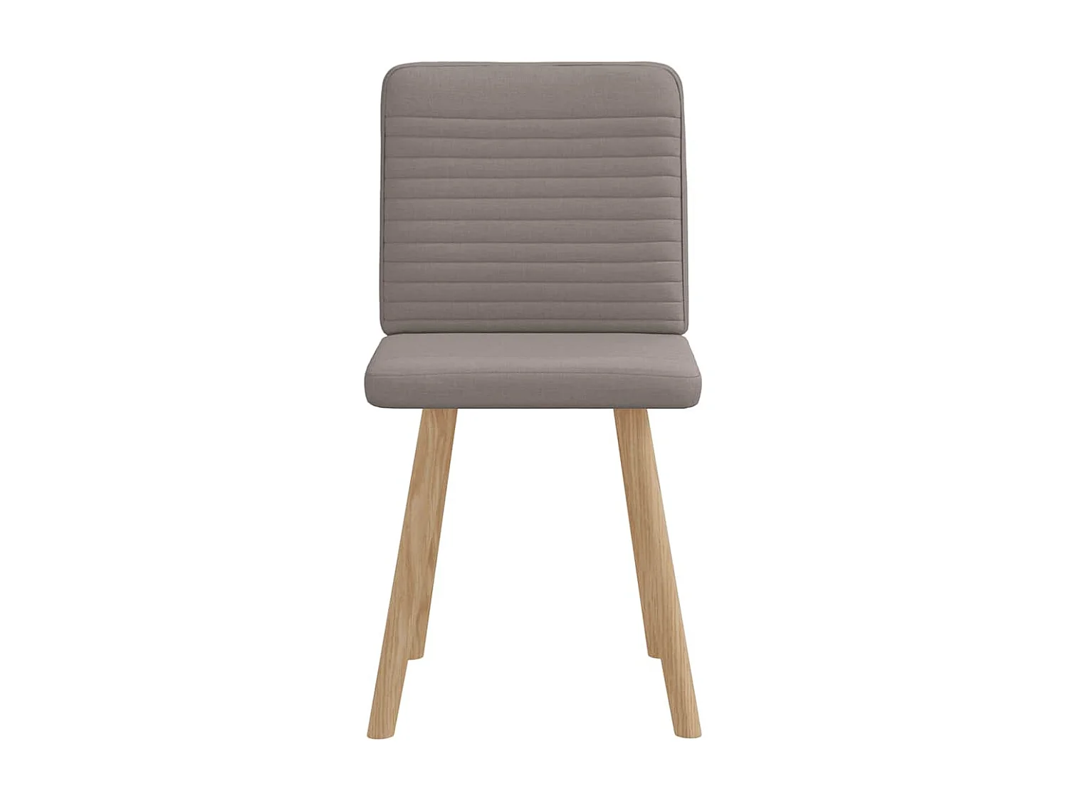 Chaises à manger lot de 2 taupe tissu