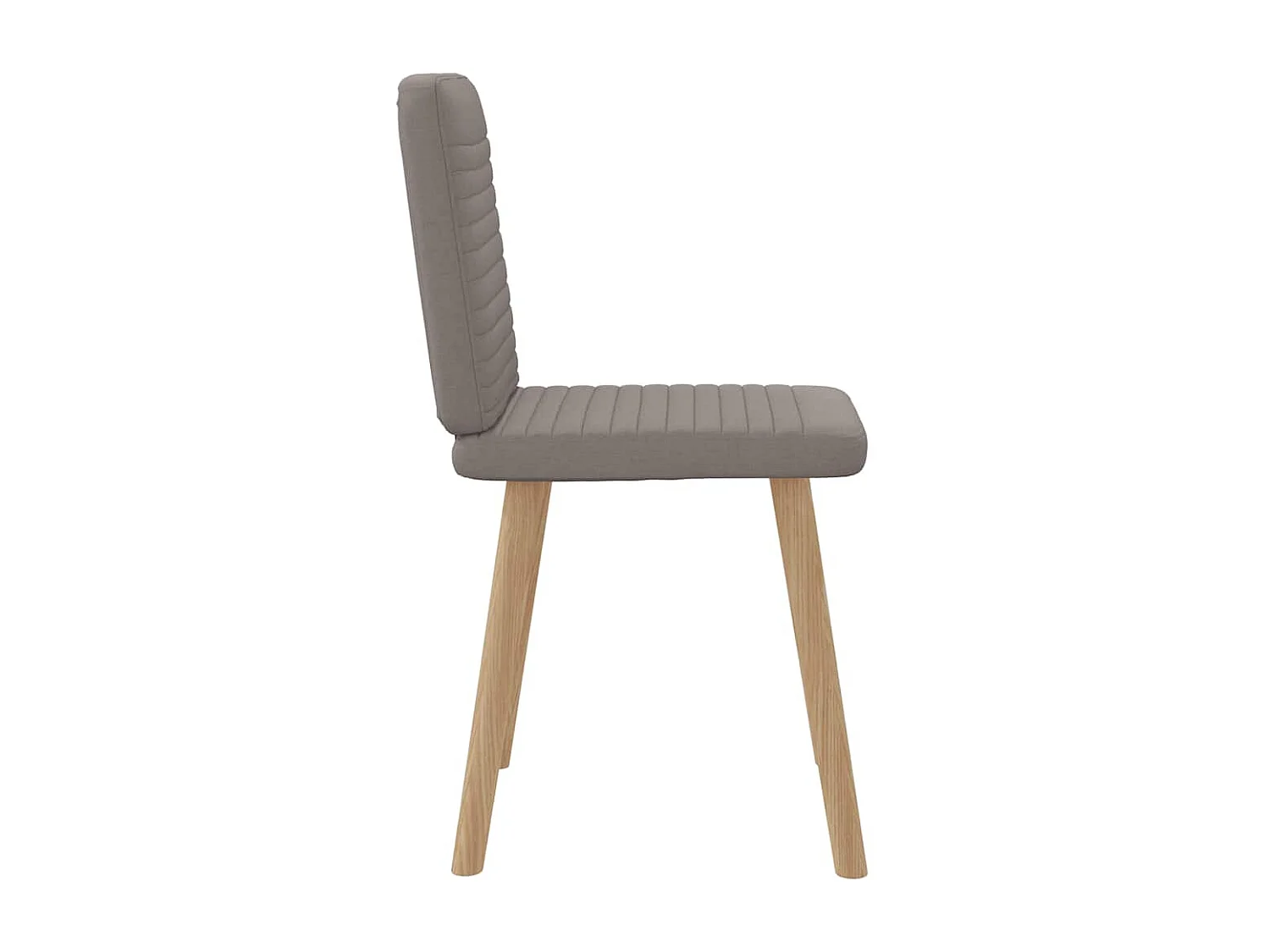 Chaises à manger lot de 2 taupe tissu