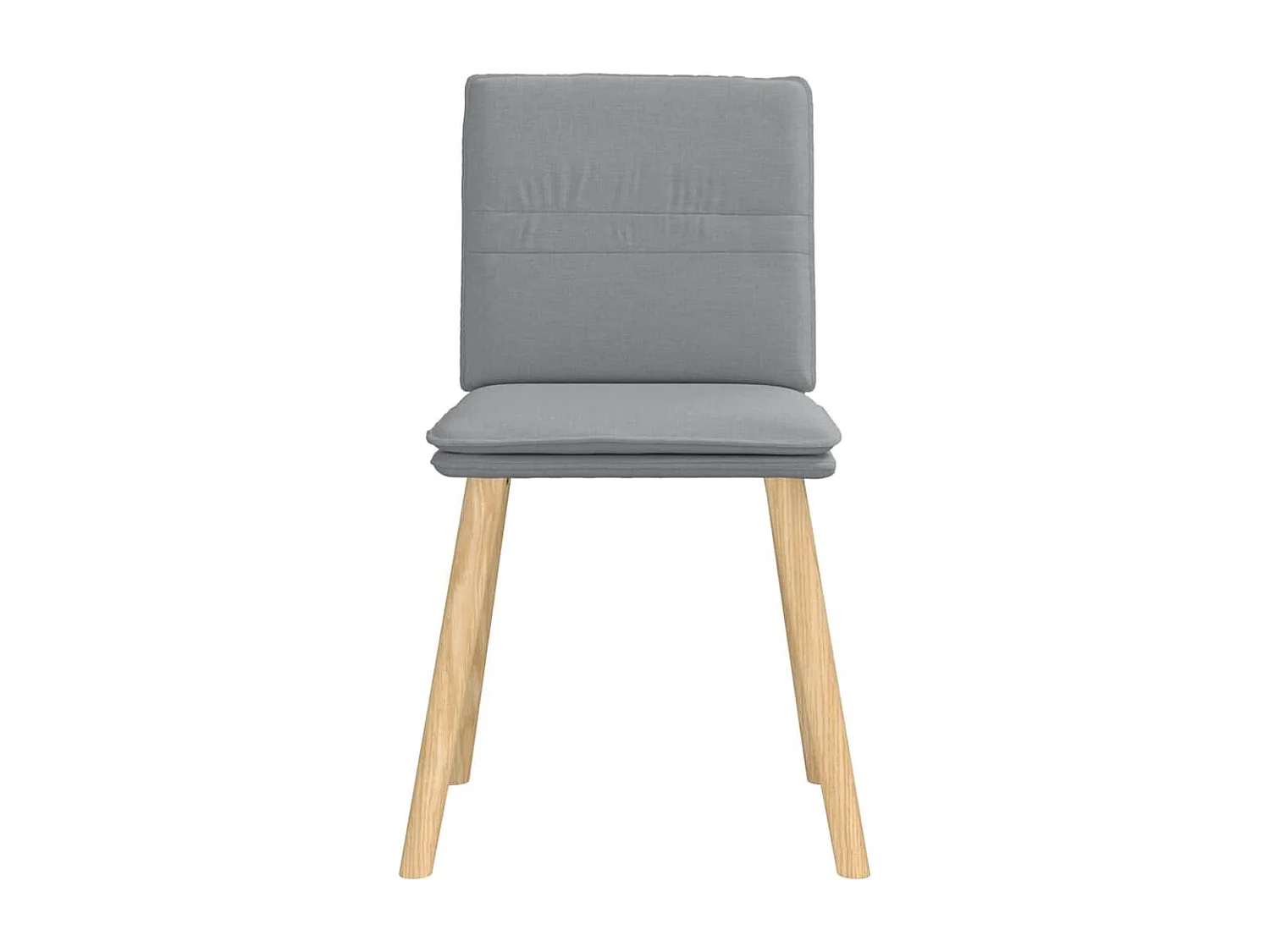 Chaises à manger lot de 6 gris clair tissu