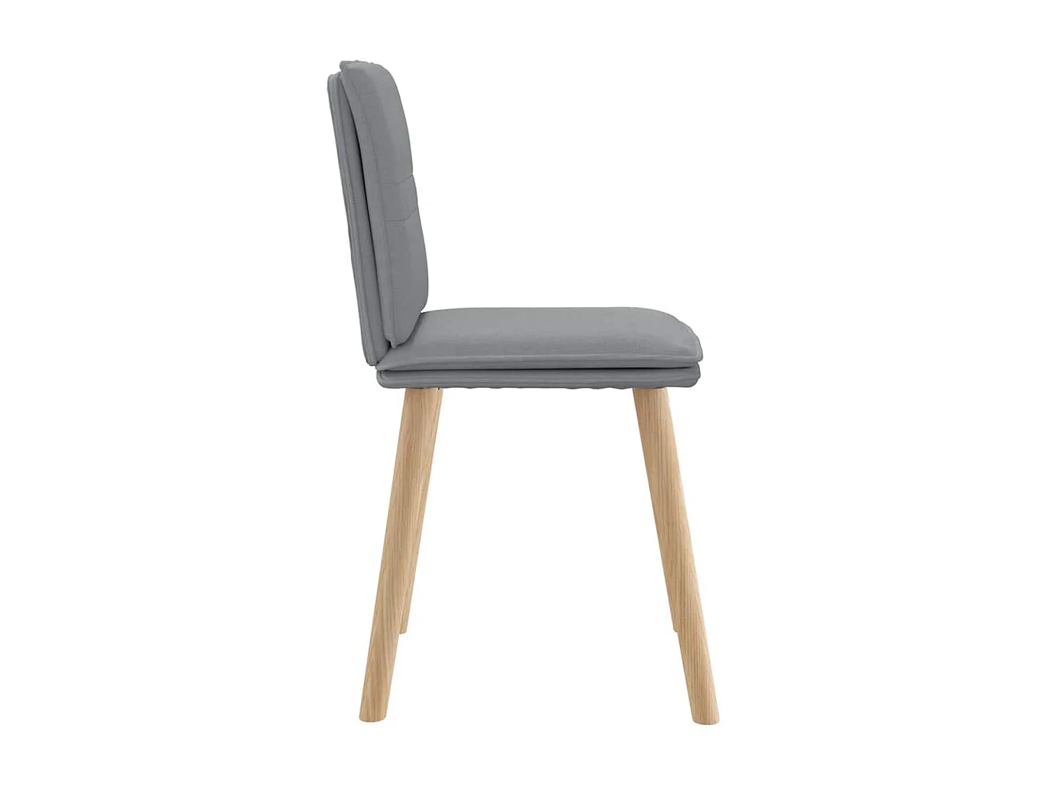 Chaises à manger lot de 6 gris clair tissu