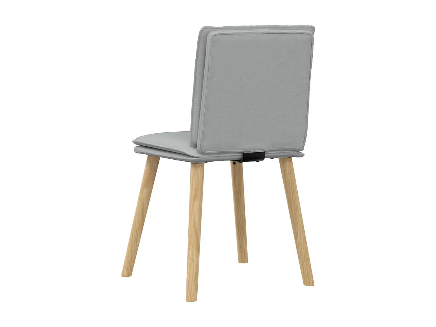 Chaises à manger lot de 6 gris clair tissu