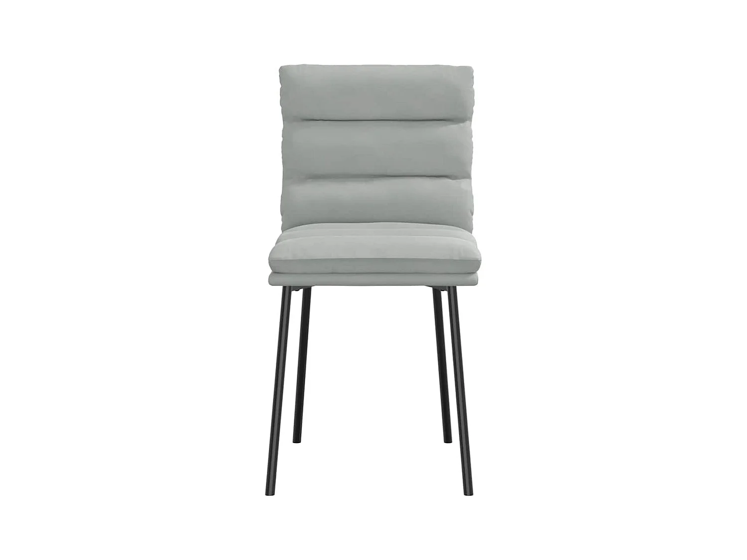 Eetkamerstoelen set van 4 Lichtgrijs Fluweel