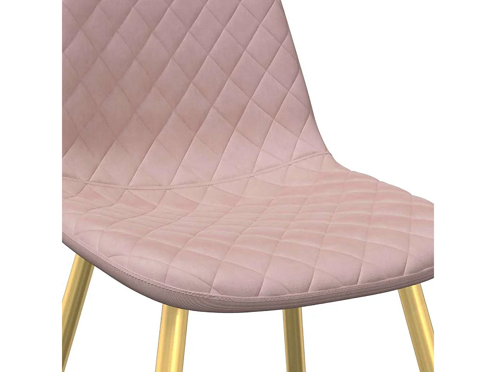Chaises à manger lot de 4 Rose Velours