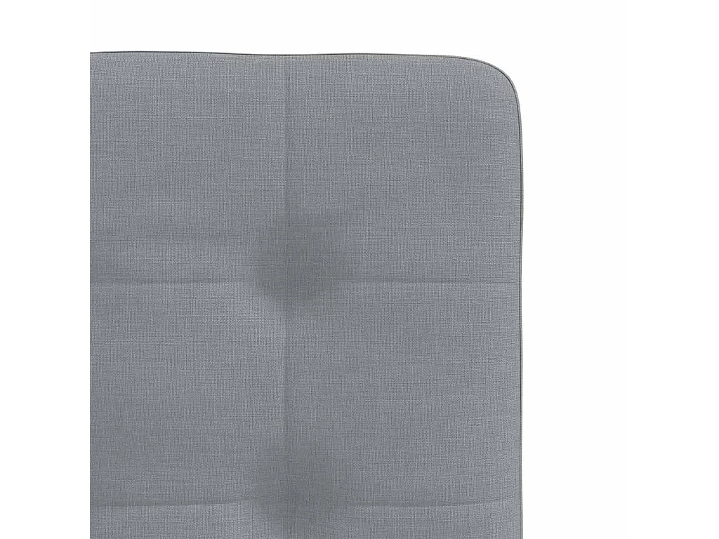 Chaises à manger lot de 6 gris clair tissu