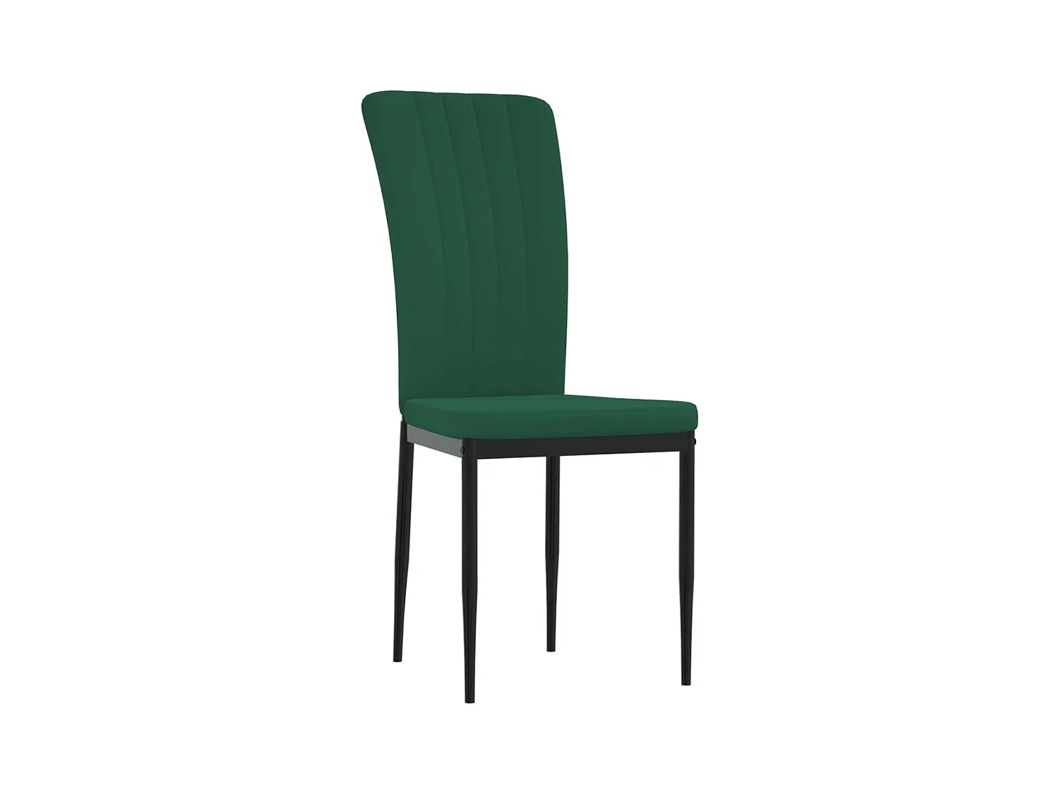 Eetkamerstoelen set van 4 Donkergroen Fluweel